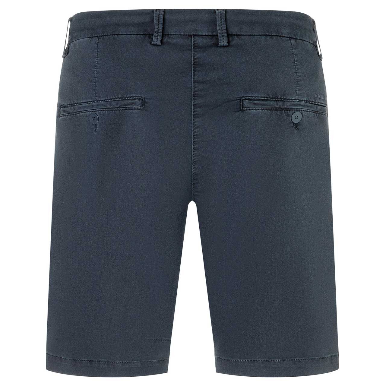 Baumwoll Bermuda Jogn Short von MAC in Dunkelblau, Rückansicht