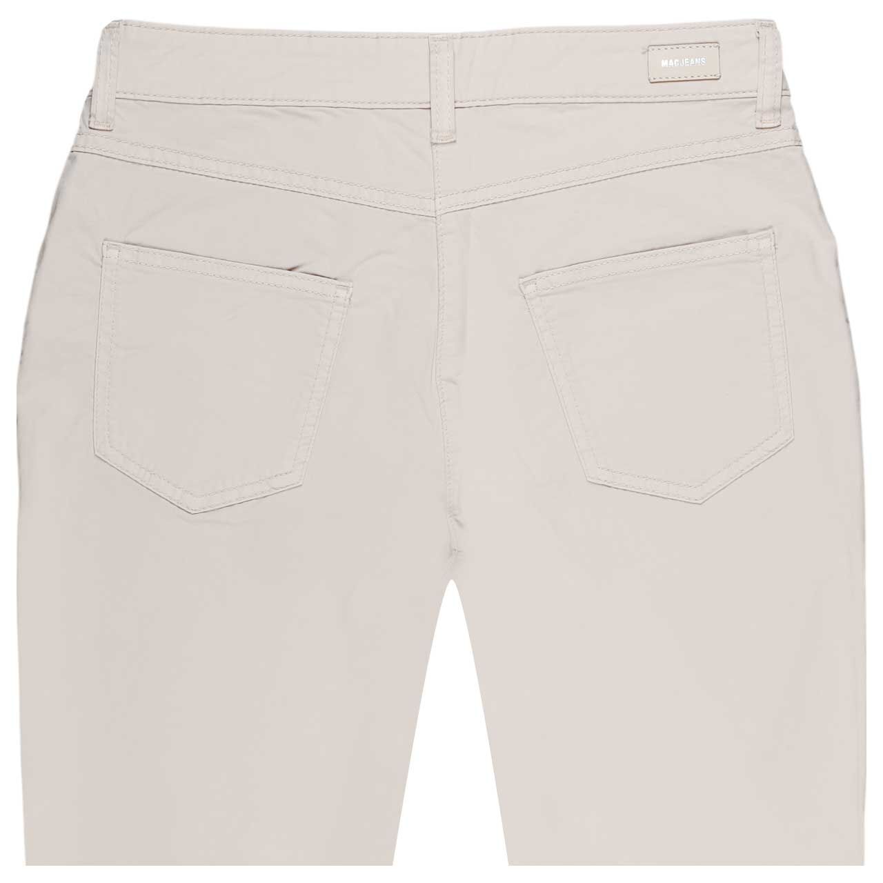 Detailansicht der Rückseite der Damen 7/8 Baumwollhose Melanie von MAC in Hellbeige