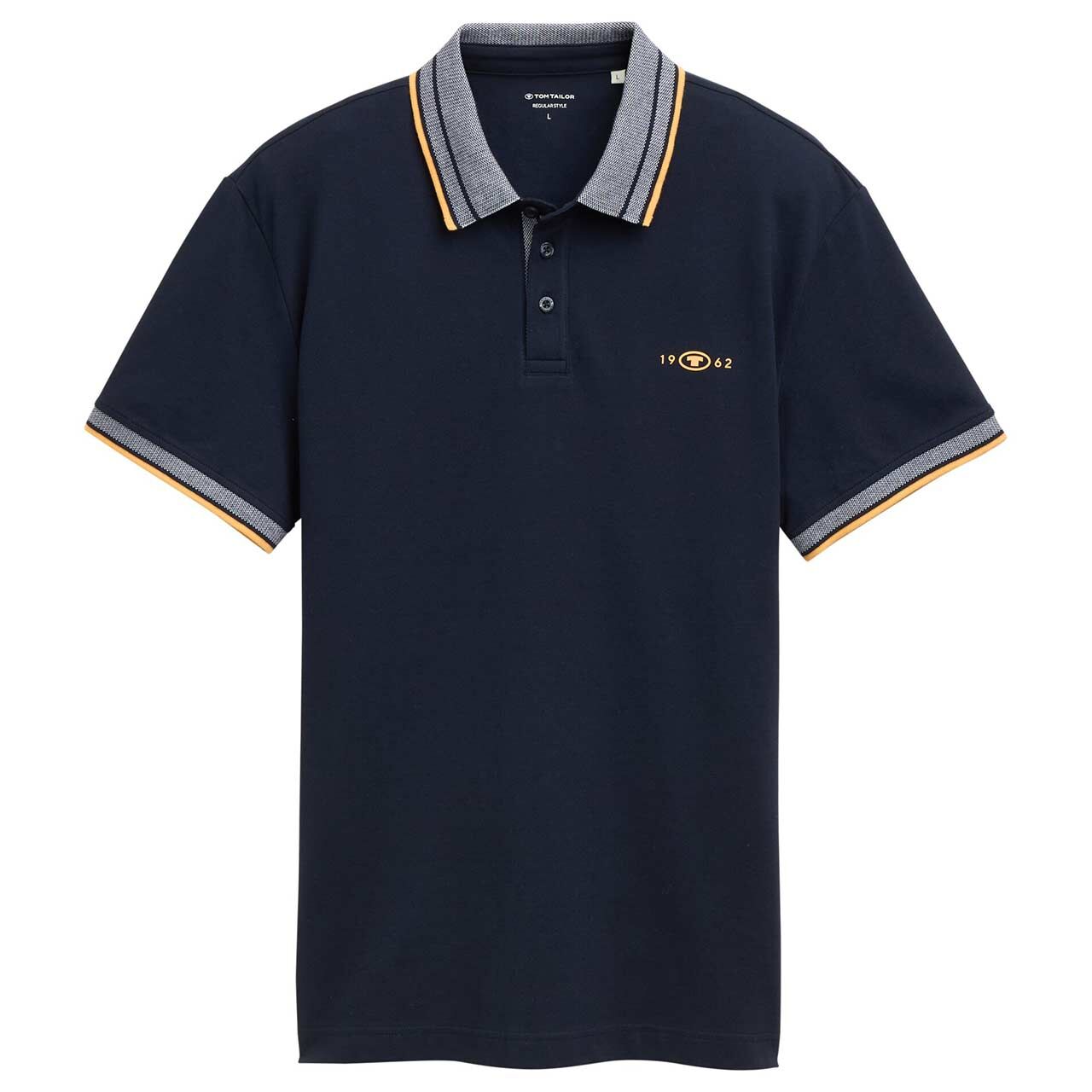 Tom Tailor Herren Piqué Poloshirt sky captain blue