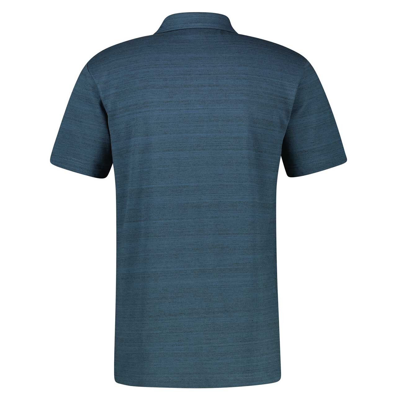 Herren Poloshirt von Lerros in Dunkelblau meliert, Rückansicht