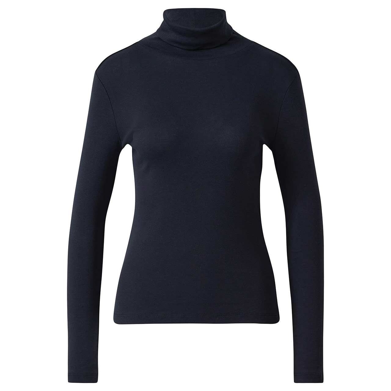 s.Oliver Damen Rollkragen Langarm Shirt navy