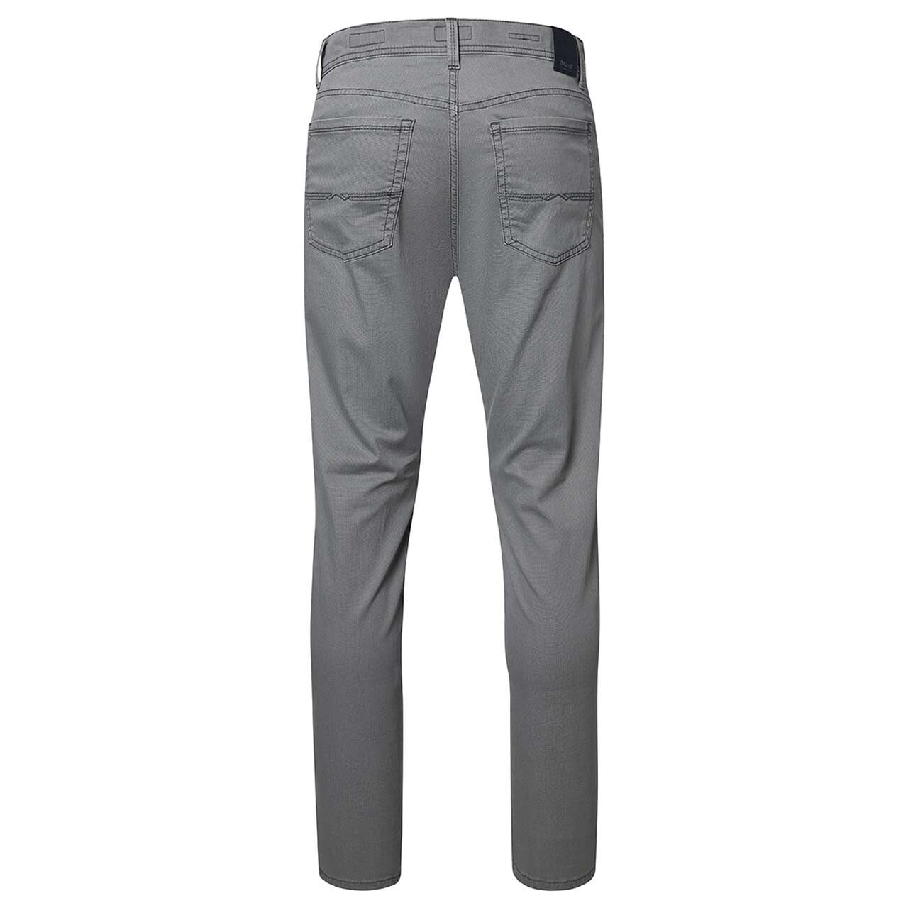 Stretch Herren Baumwollhose Rando Megaflex in Grau von Pioneer, Rückansicht