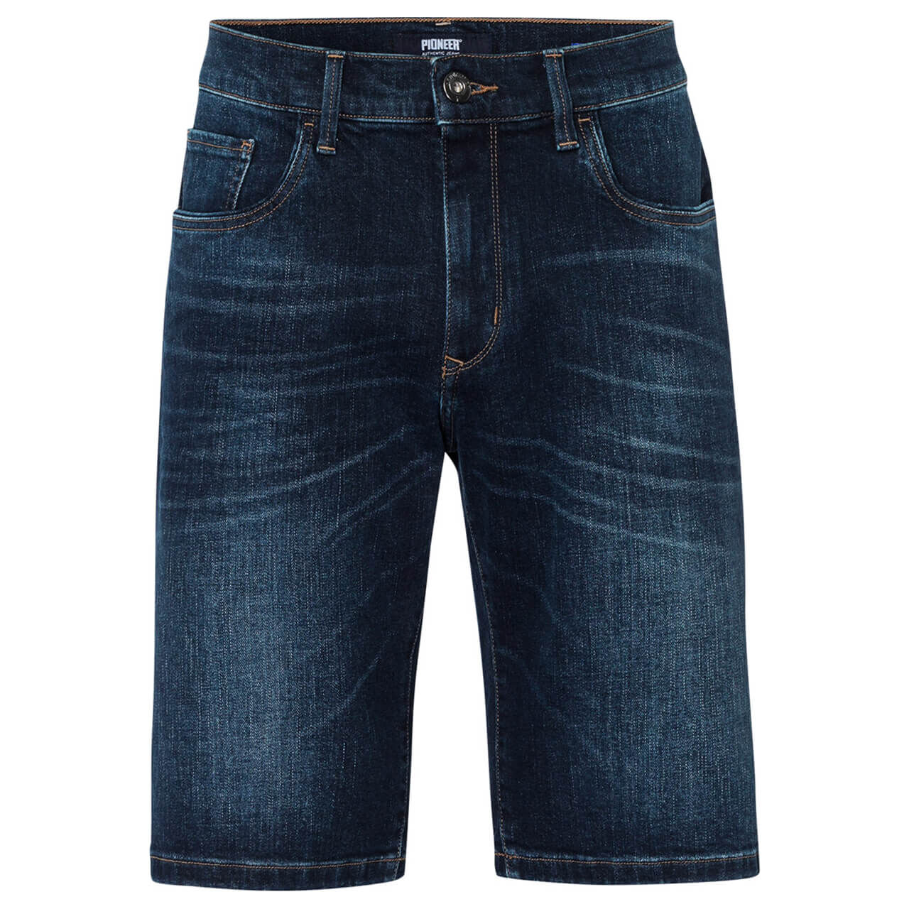 Pioneer Jeans Lenn Bermuda für Herren in Dunkelblau angewaschen, FarbNr.: 6816