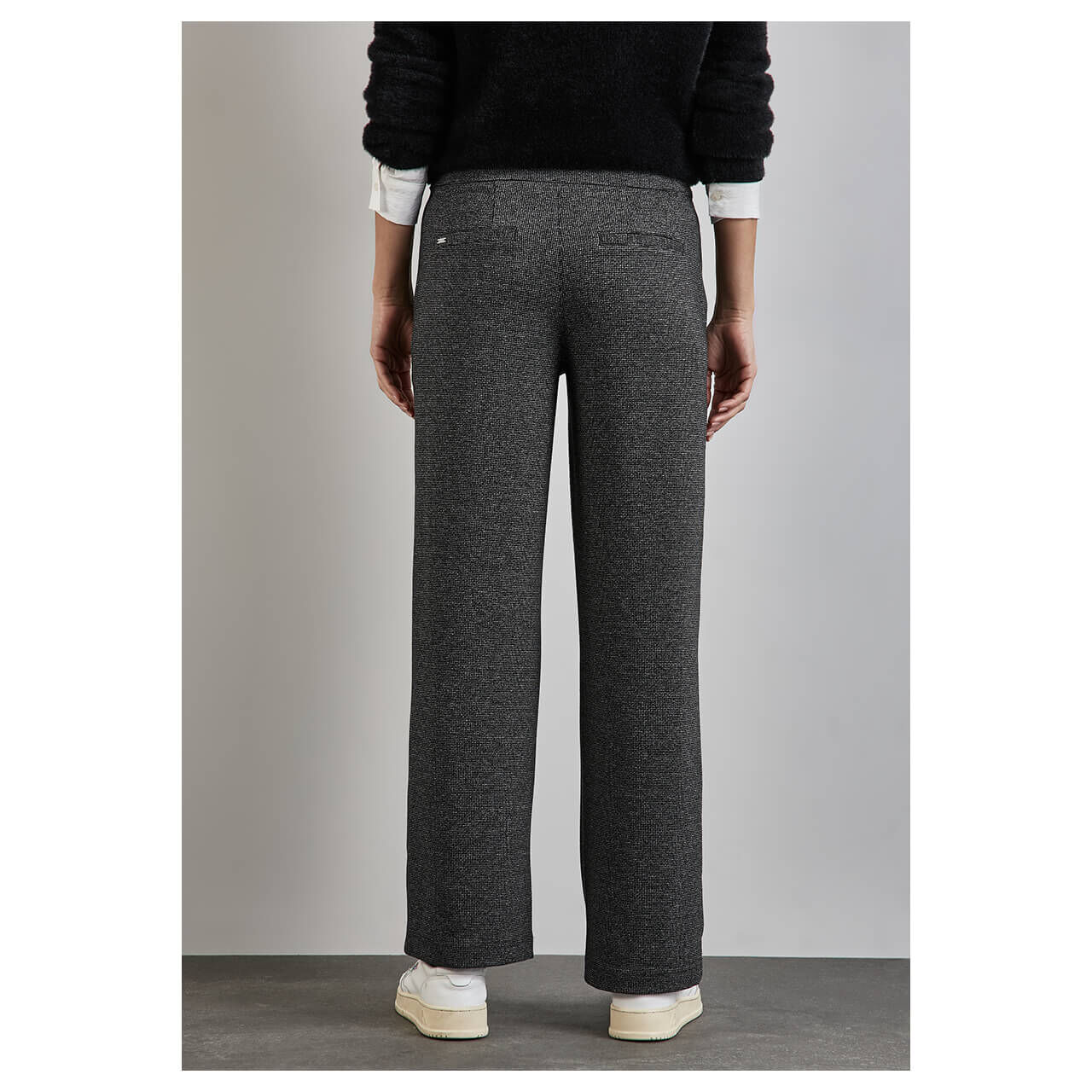 Street One Straight Leg Hose black grey