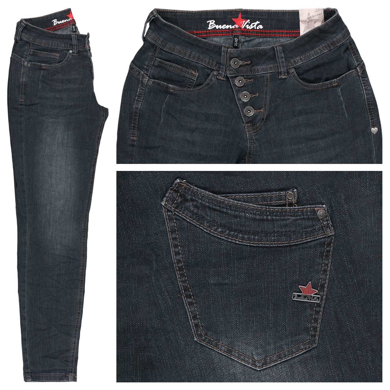 Buena Vista Malibu Cropped Stretch Denim Ankle Jeans dark twilight