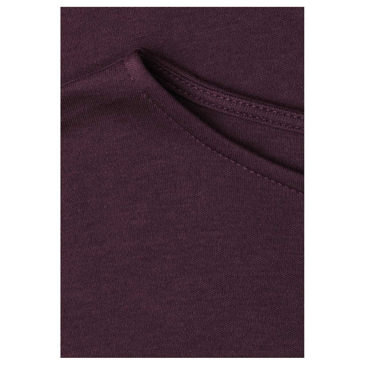 Street One Damen T-Shirt Basic Bottom Cuff rustic rouge