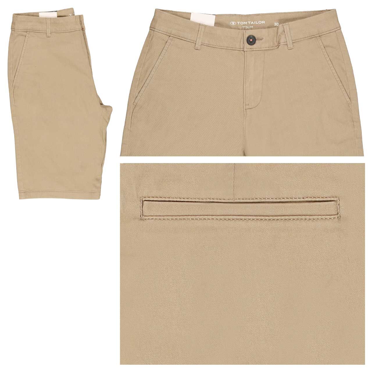 Tom Tailor Chino Baumwoll Bermuda chinchilla brown Tom Tailor Chino Baumwoll Bermuda chinchilla brown