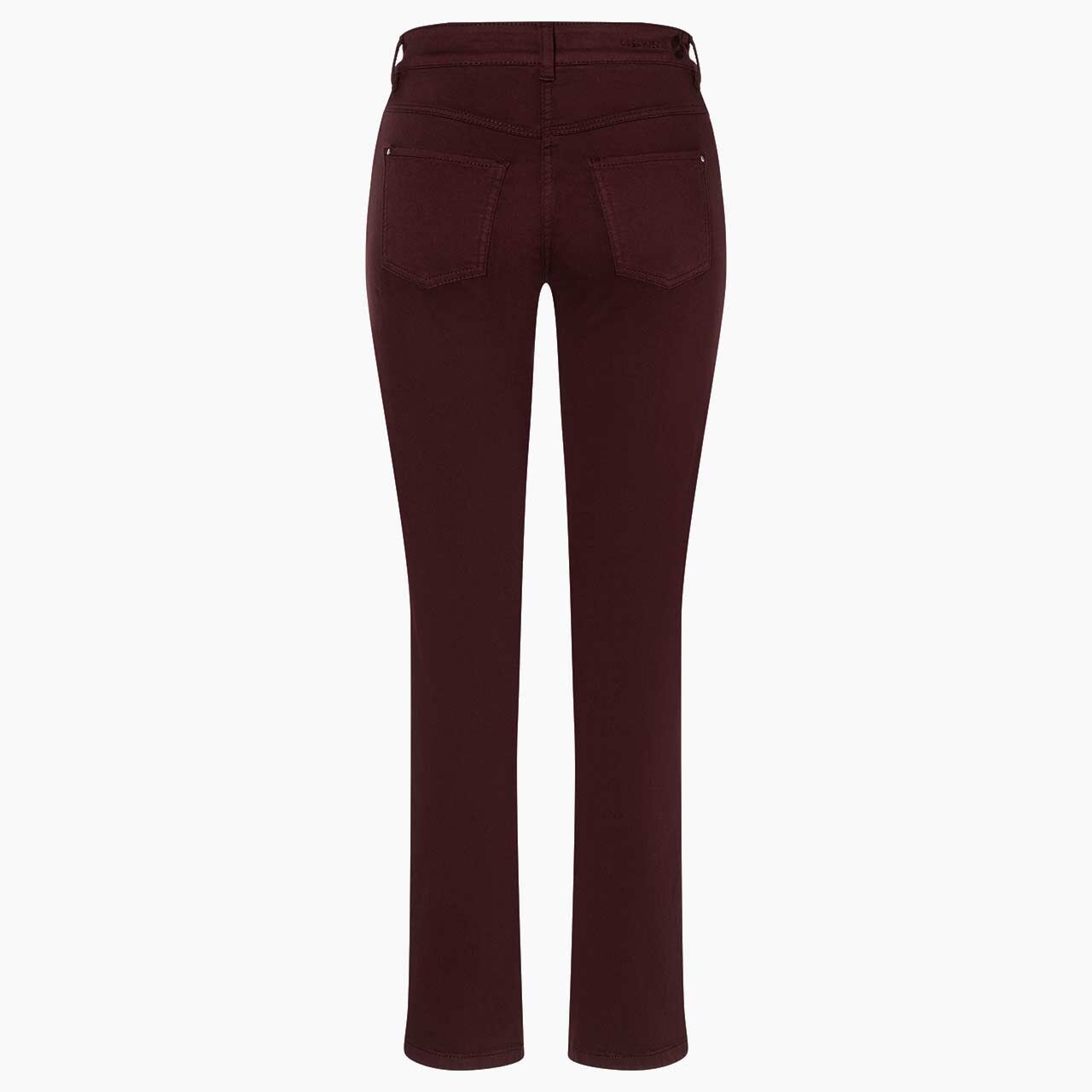 Stretch Damenjeans Dream von MAC in Burgunderrot, Rückansicht