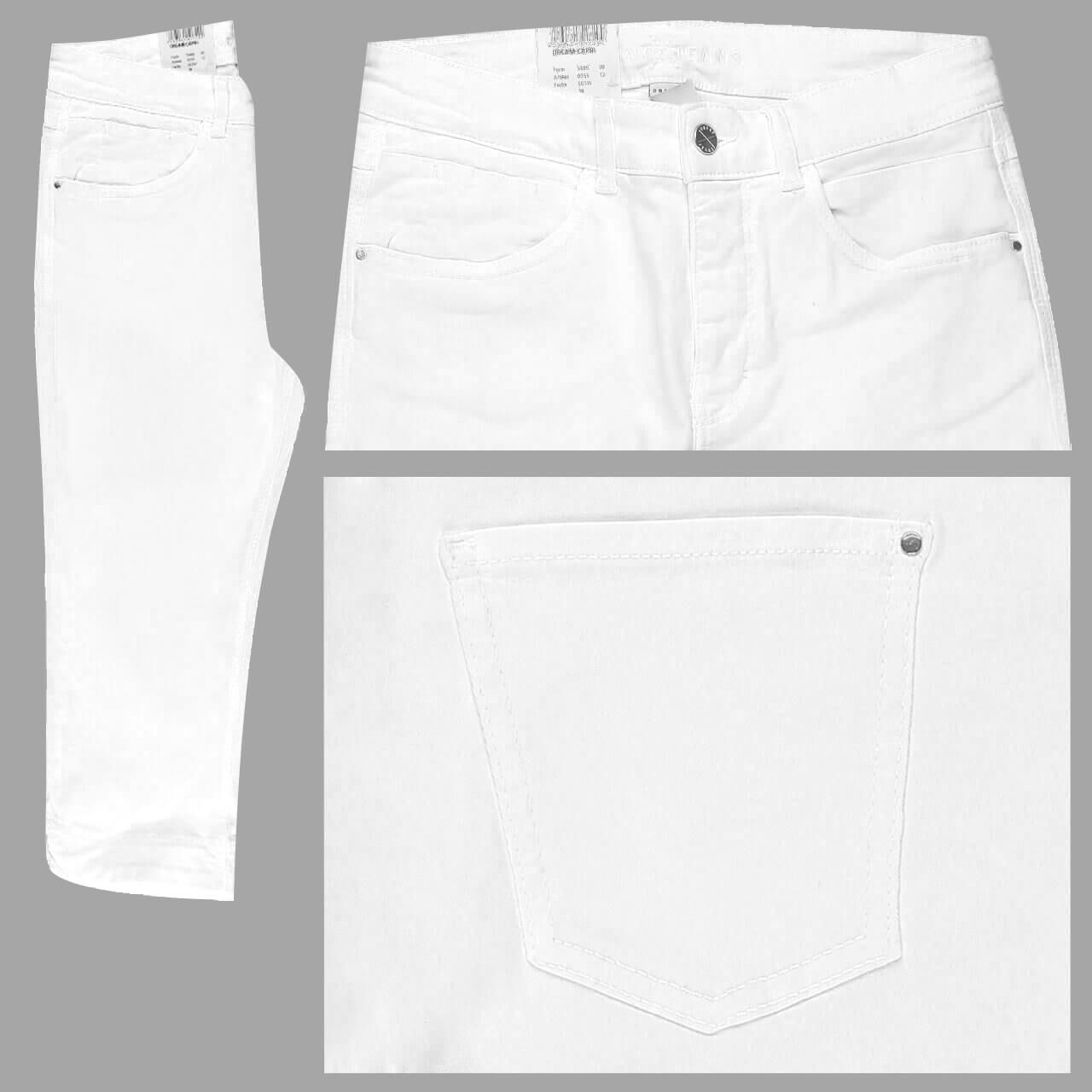 MAC Jeans Dream Capri für Damen in Weiß, FarbNr.: D010