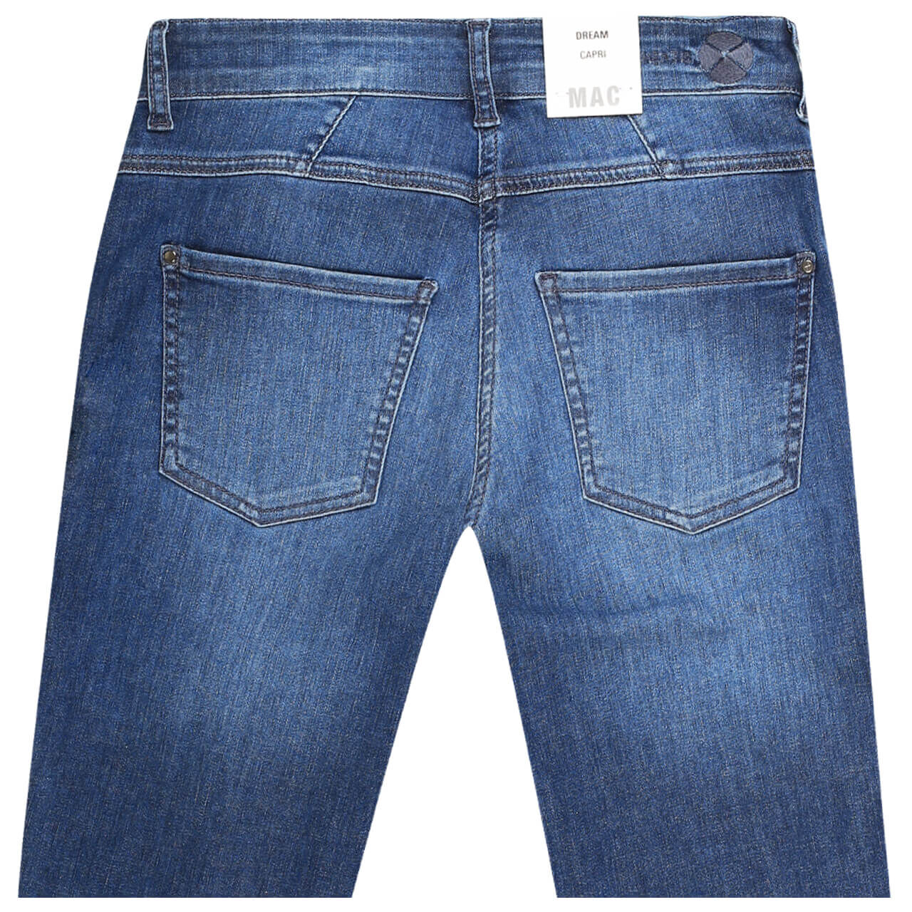 MAC Jeans Dream Capri für Damen in Dunkelblau angewaschen, FarbNr.: D601