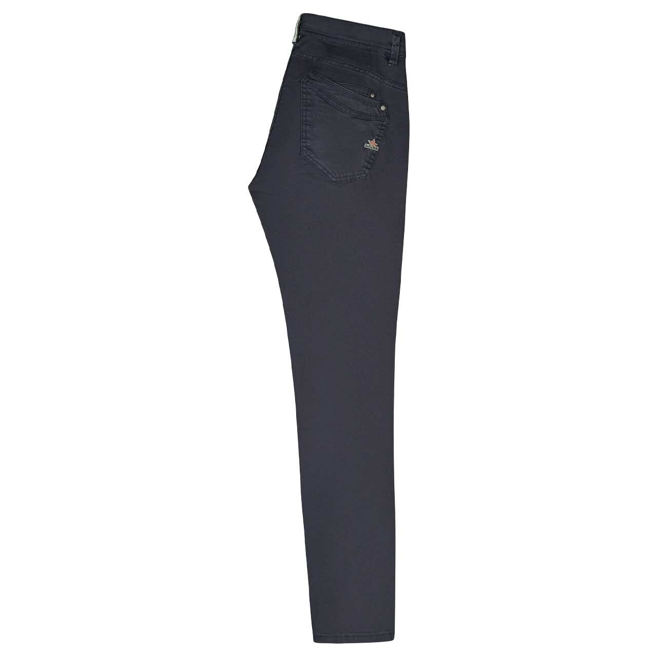 Damen Ankle Baumwollhose Malibu Cropped Stretch Twill von Buena Vista in Dunkelblau , Seitenansicht