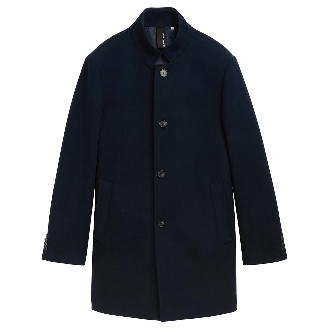 Tom Tailor Herren Mantel 4 Button Coat sky captain blue Tom Tailor Herren Mantel 4 Button Coat sky captain blue