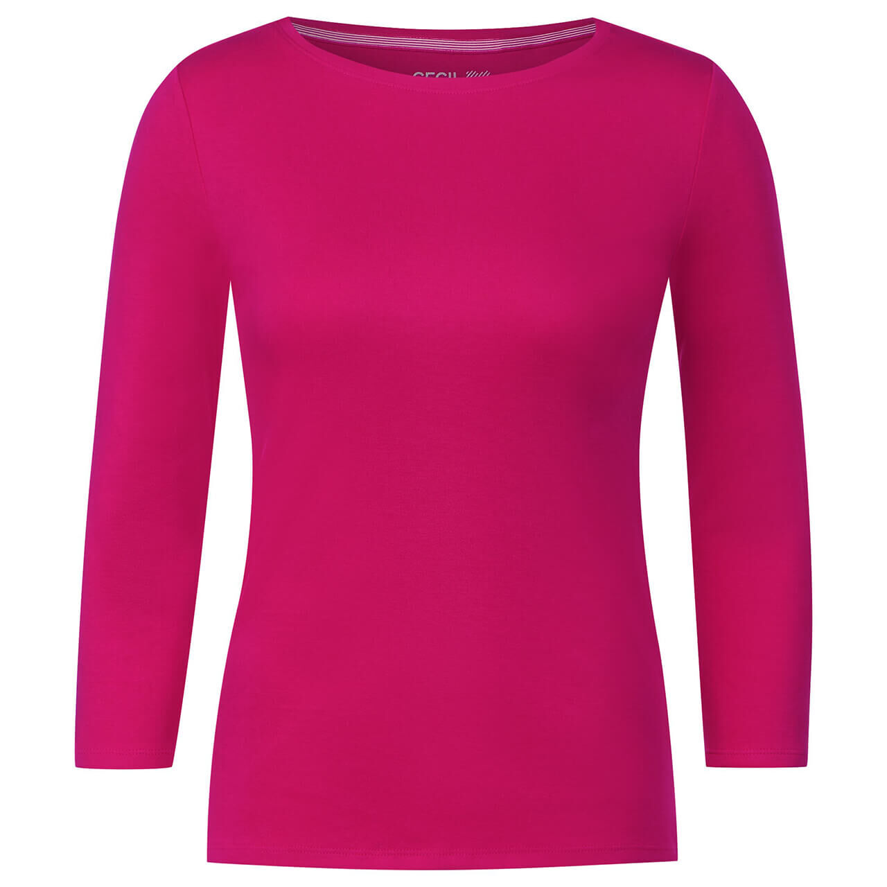 Cecil Damen 3/4 Arm Shirt Basic Boatneck pink sorbet
