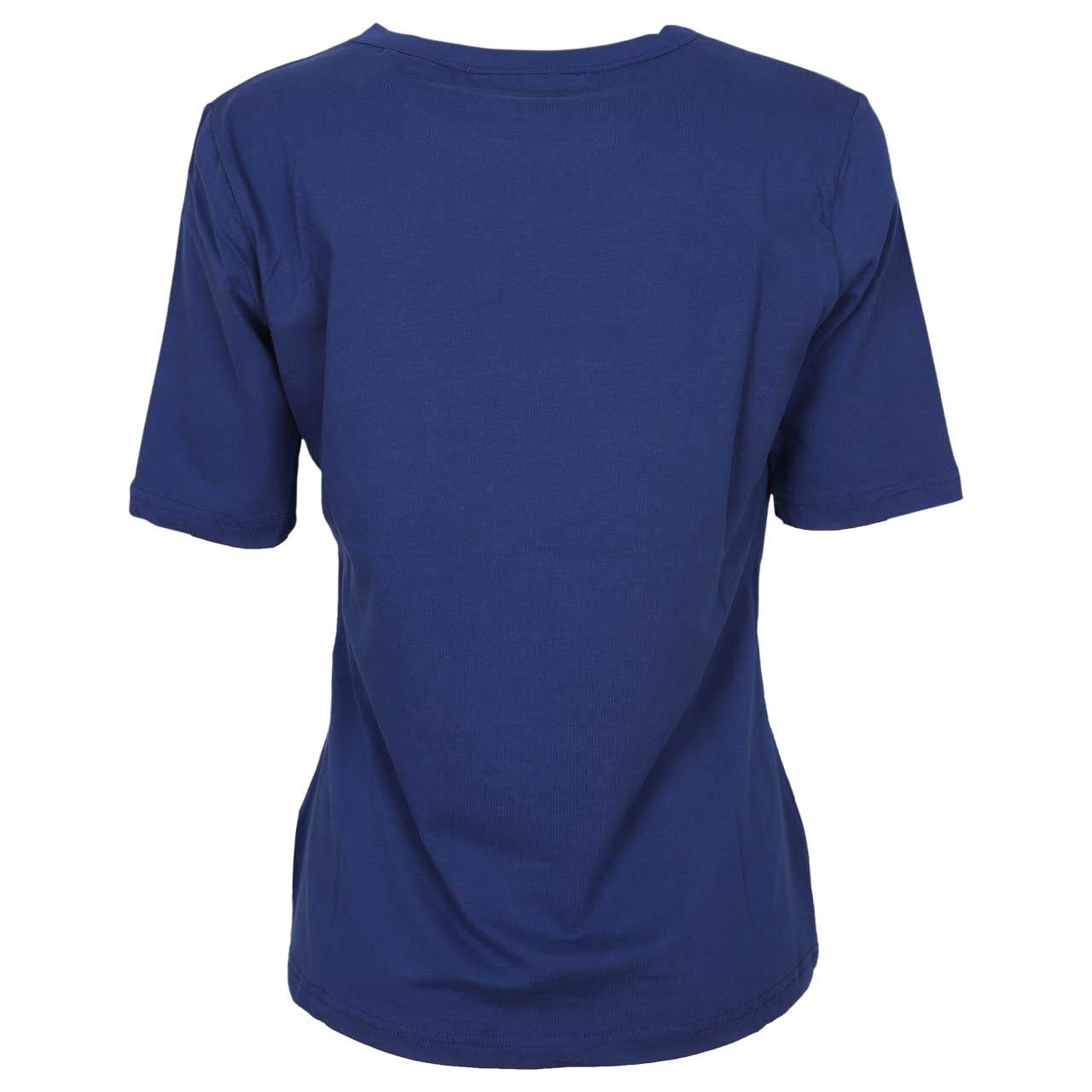 Damen T-Shirt Siva von Elbsand in Dunkelblau mit Print, Rückansicht