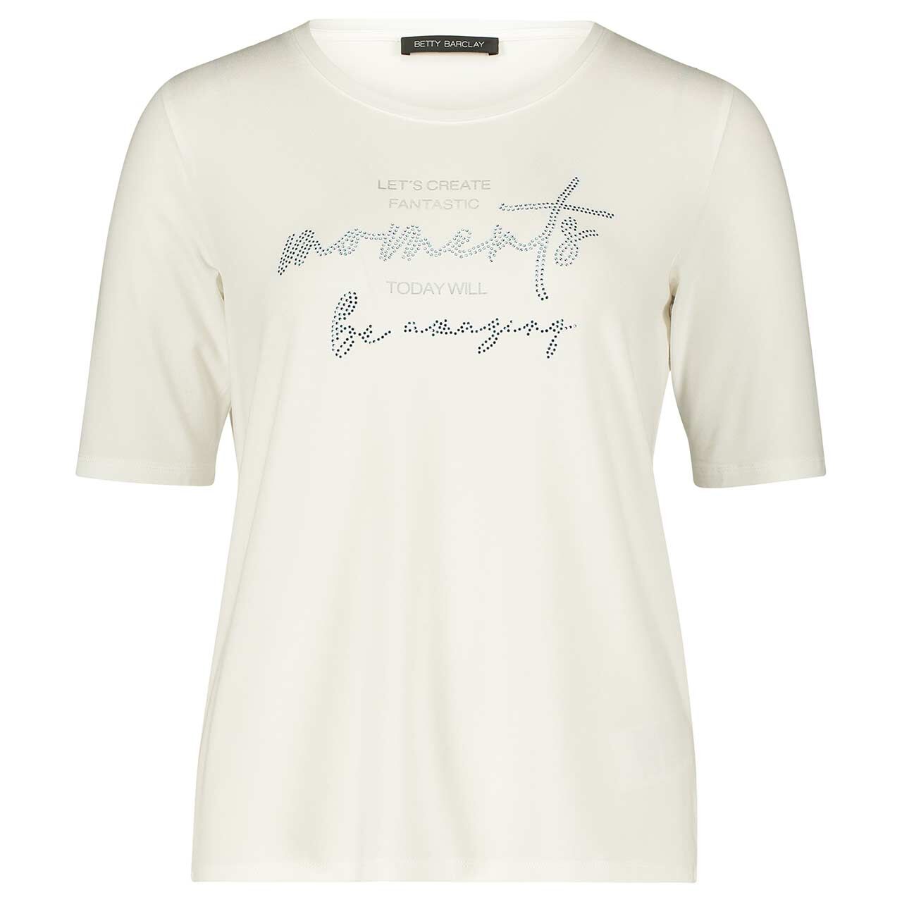 Betty Barclay Damen T-Shirt patch cream blue