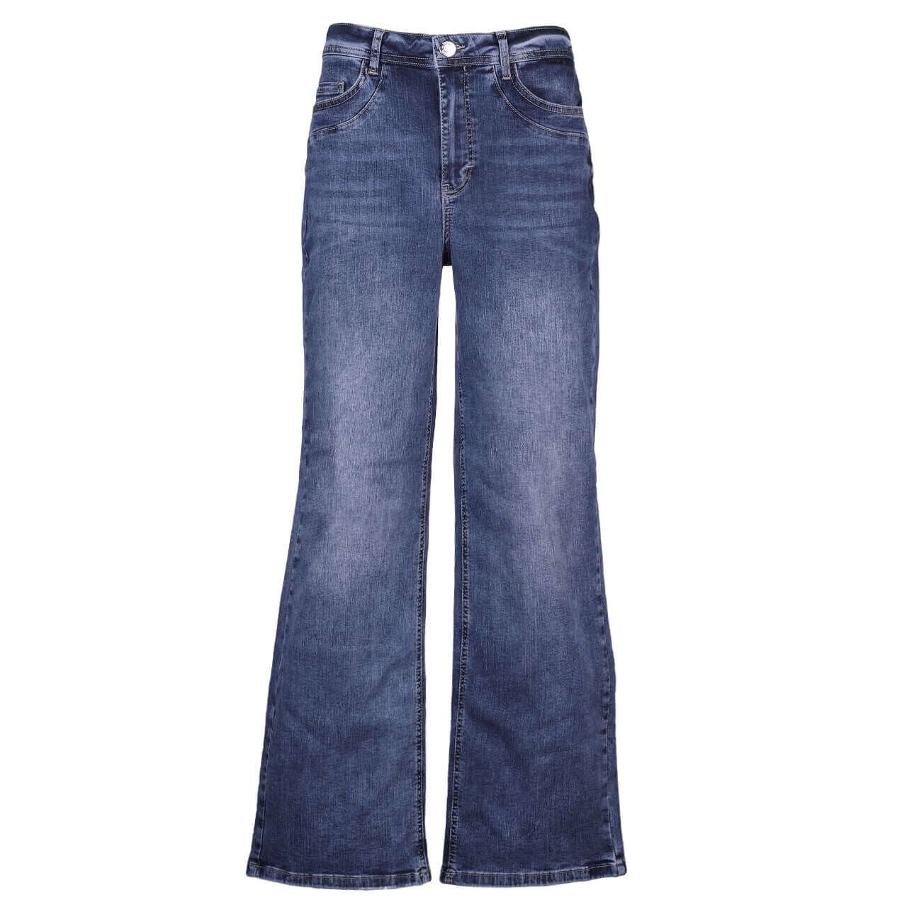 Street One Wide Leg Jeans mid blue random washed Street One Wide Leg Jeans mid blue random washed
