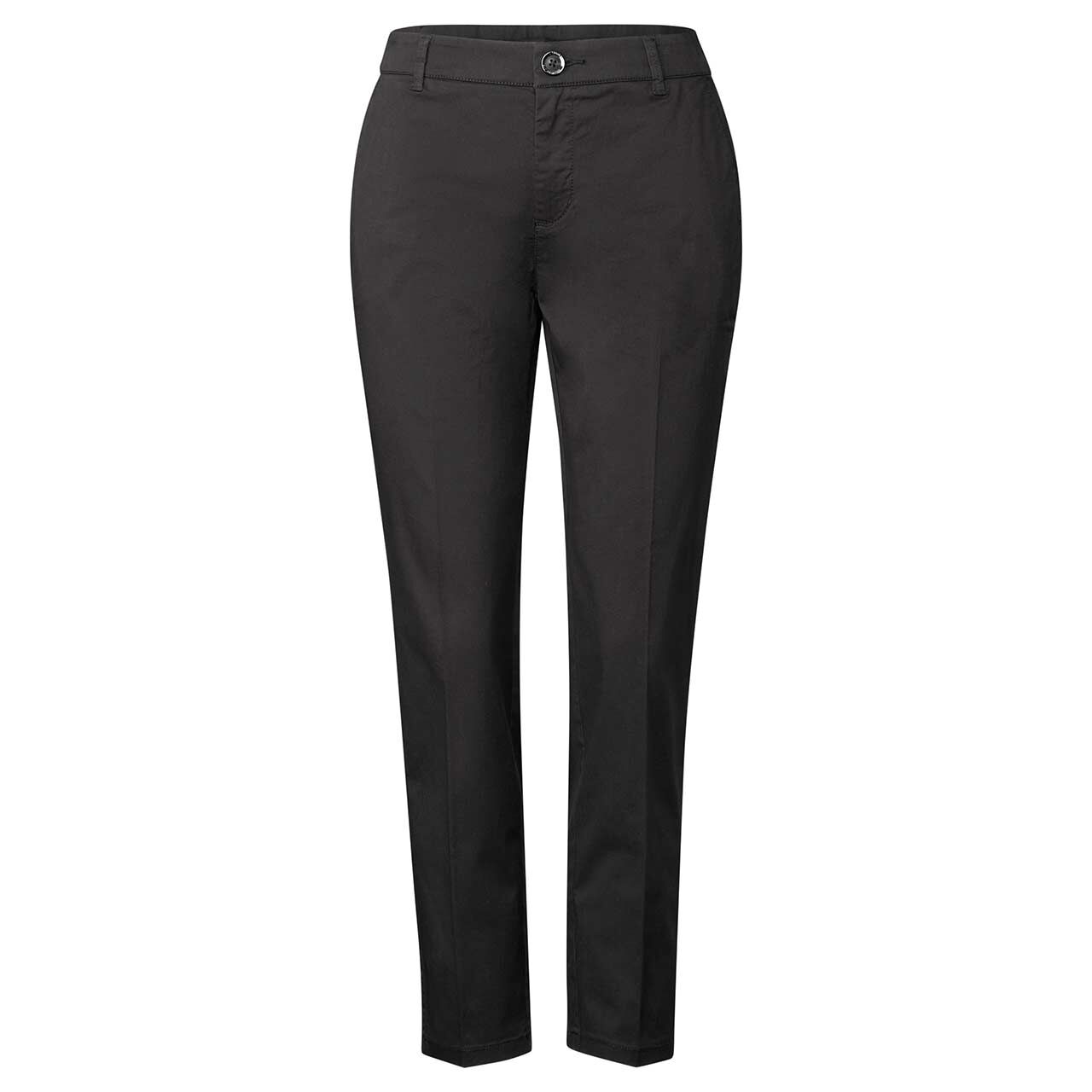Street One Ankle Chinohose Peach Twill granite grey Street One Ankle Chinohose Peach Twill granite grey