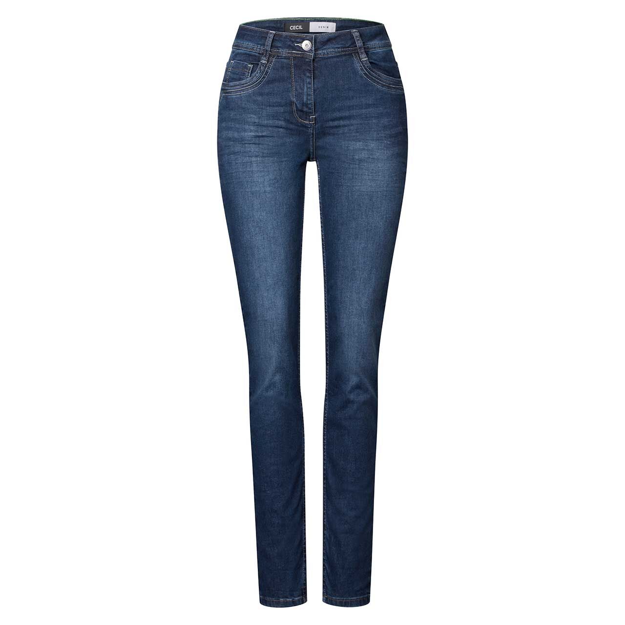 Cecil Toronto Jeans mid blue authentic wash Cecil Toronto Jeans mid blue authentic wash