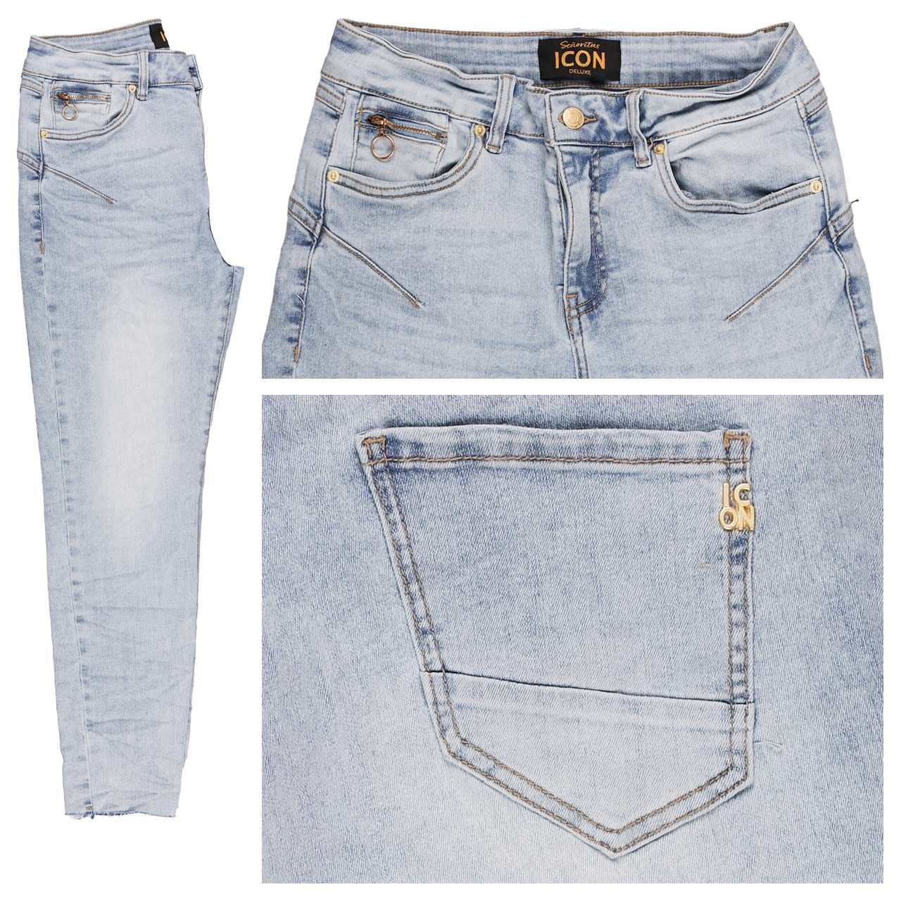 Senoritas ICON California Sunrise 7/8 Jeans bleach Senoritas ICON California Sunrise 7/8 Jeans bleach