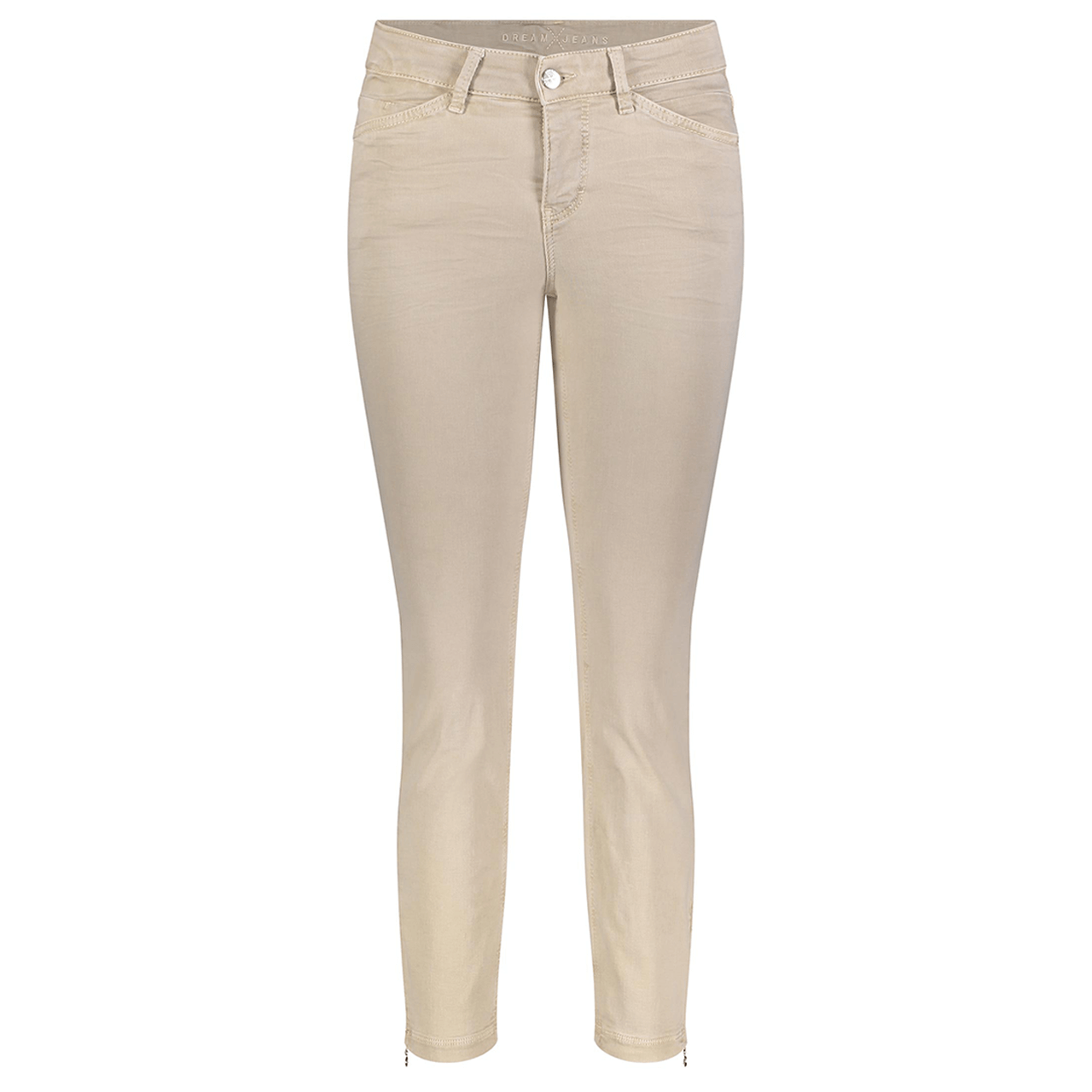 Stretch Damen 7/8 Jeans Dream Chic von MAC in Beige, Vorderansicht