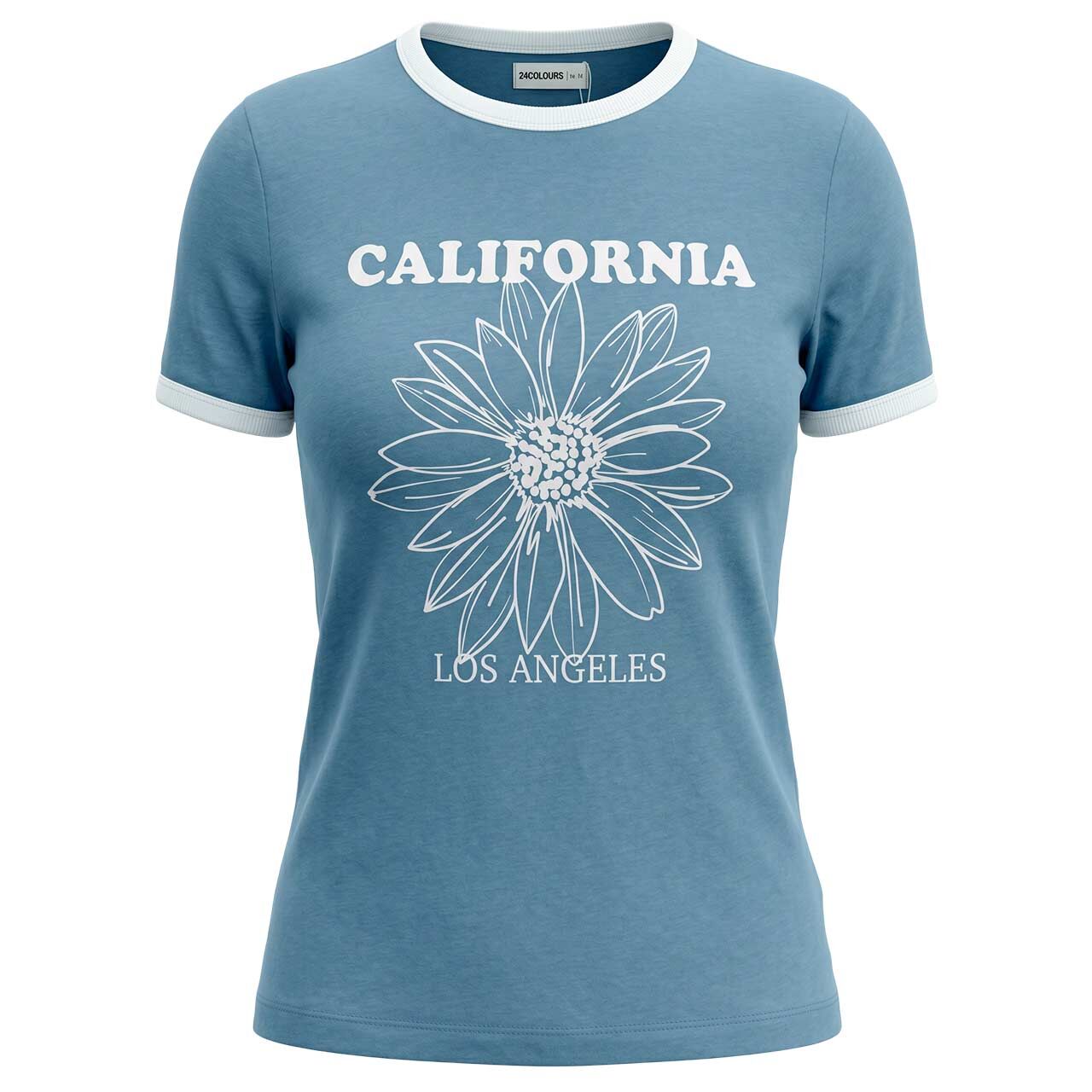 24 Colours Damen T-Shirt blue california