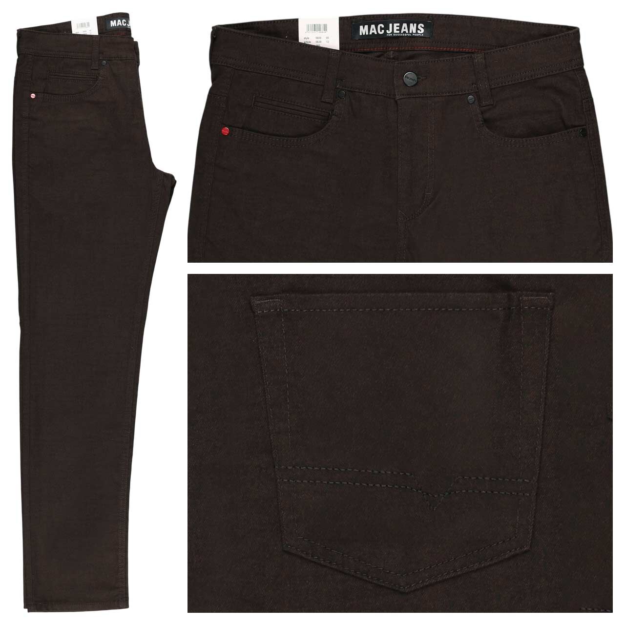 MAC Arne Hose deep brown winter time