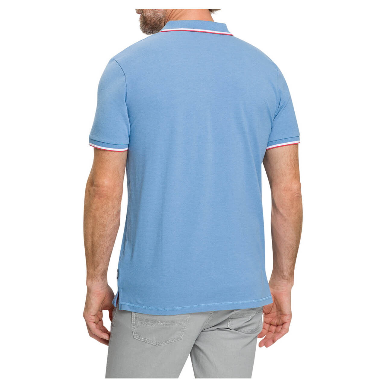 Pioneer Poloshirt für Herren in Blau meliert, FarbNr.: 6520