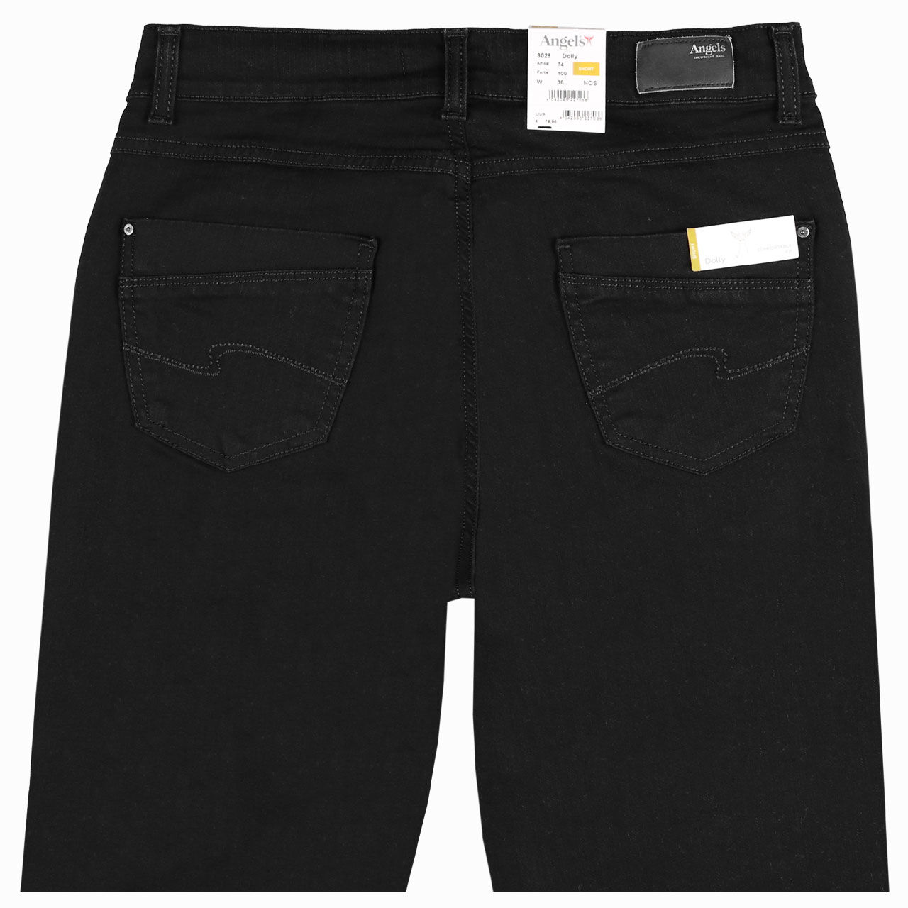 angels-jeans-dolly-black-100-hintenPfU8j6ZzOUfyT Damenjeans Dolly von Angels in Schwarz, detaillierte Rückansicht