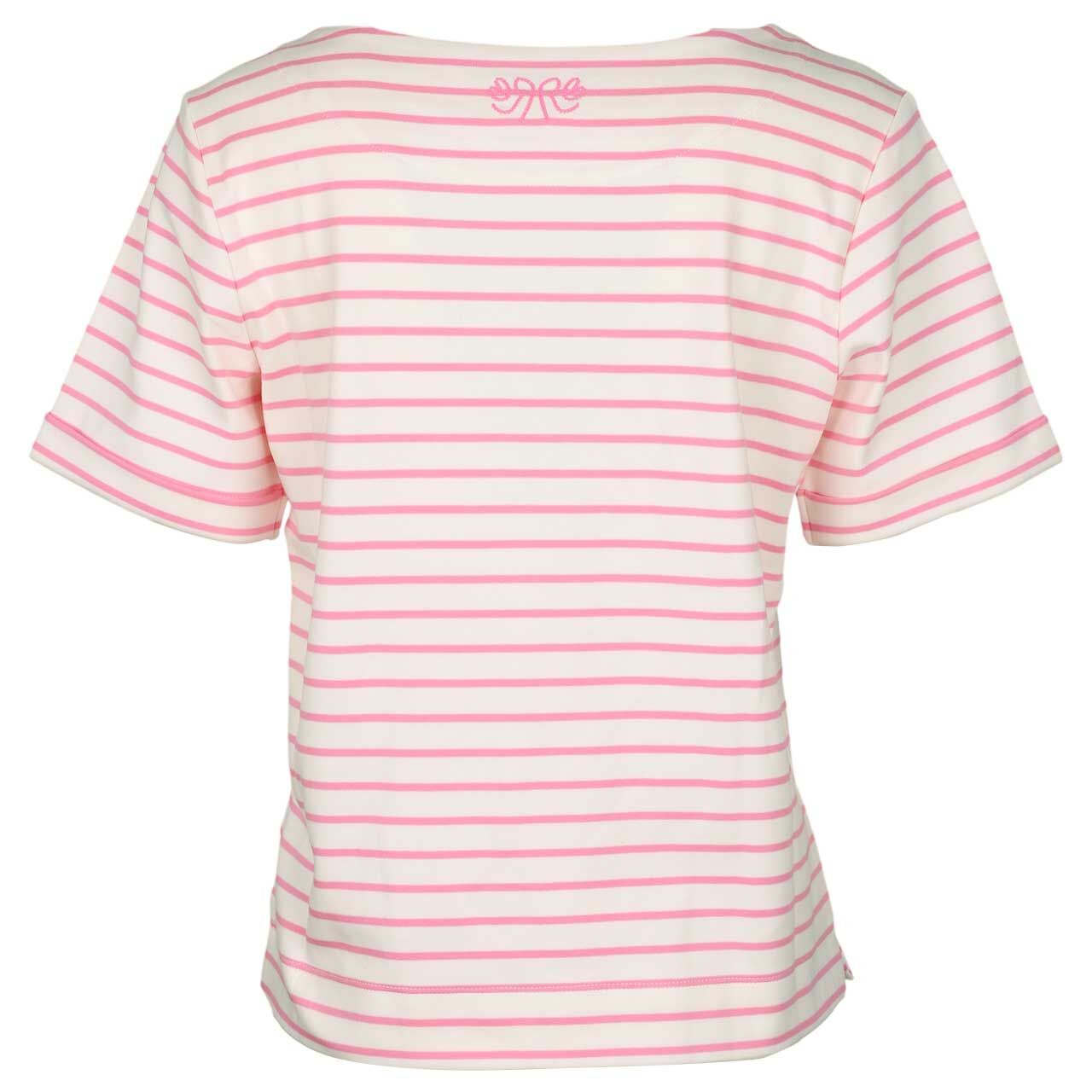 Damen T-Shirt von Red Button in Pink gestreift, Rückansicht