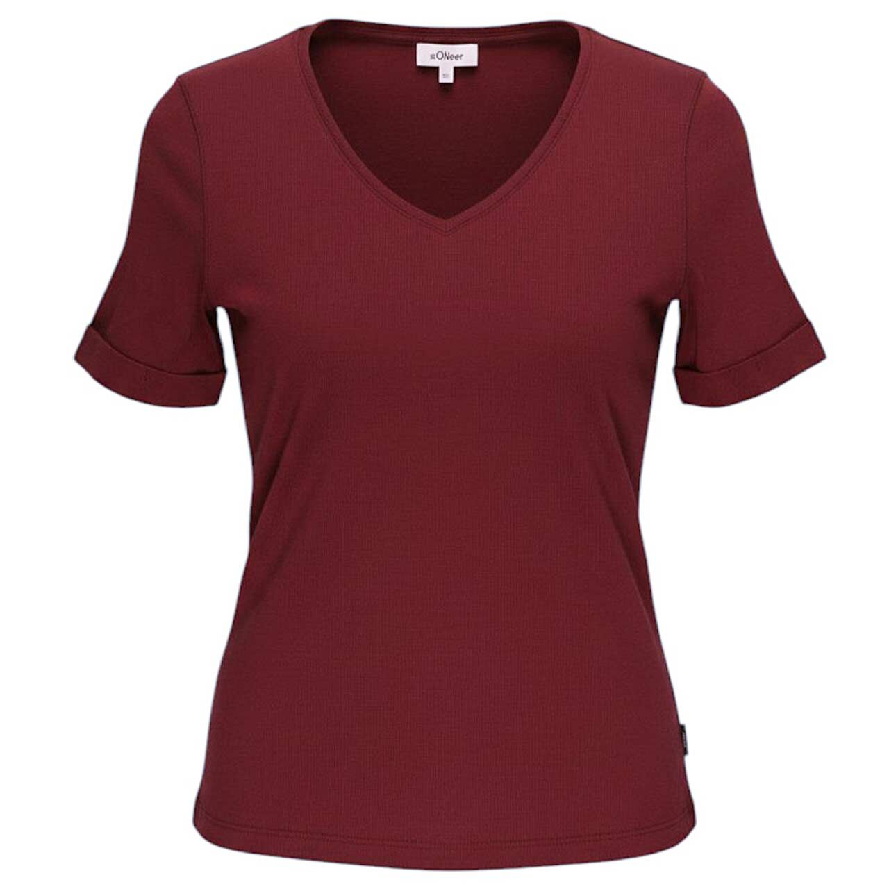 s.Oliver Damen T-Shirt soft dark pomegranate