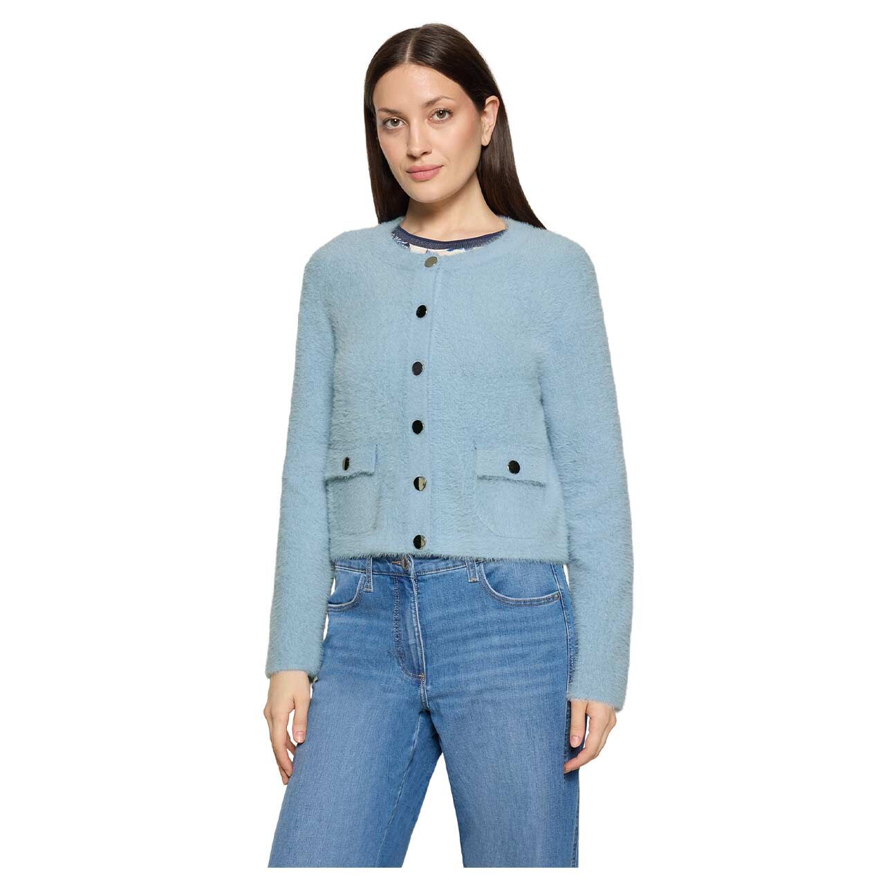 Damen Strickjacke von Betty Barclay in Hellblau, Vorderansicht