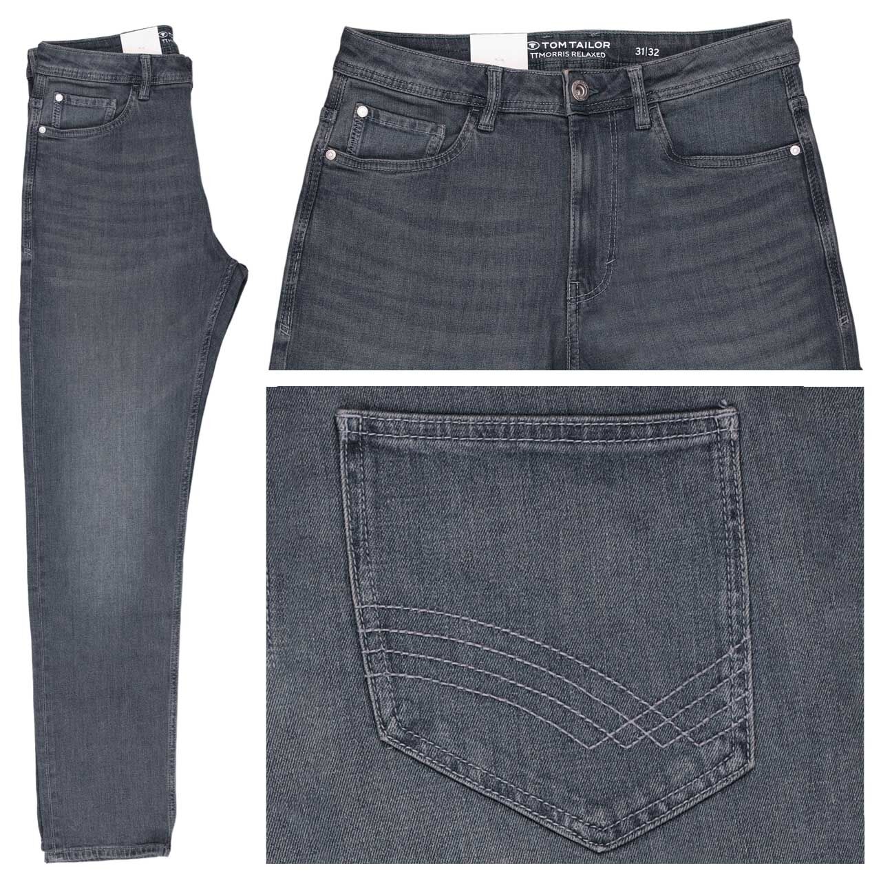 Tom Tailor Morris Jeans mid stone blue grey denim