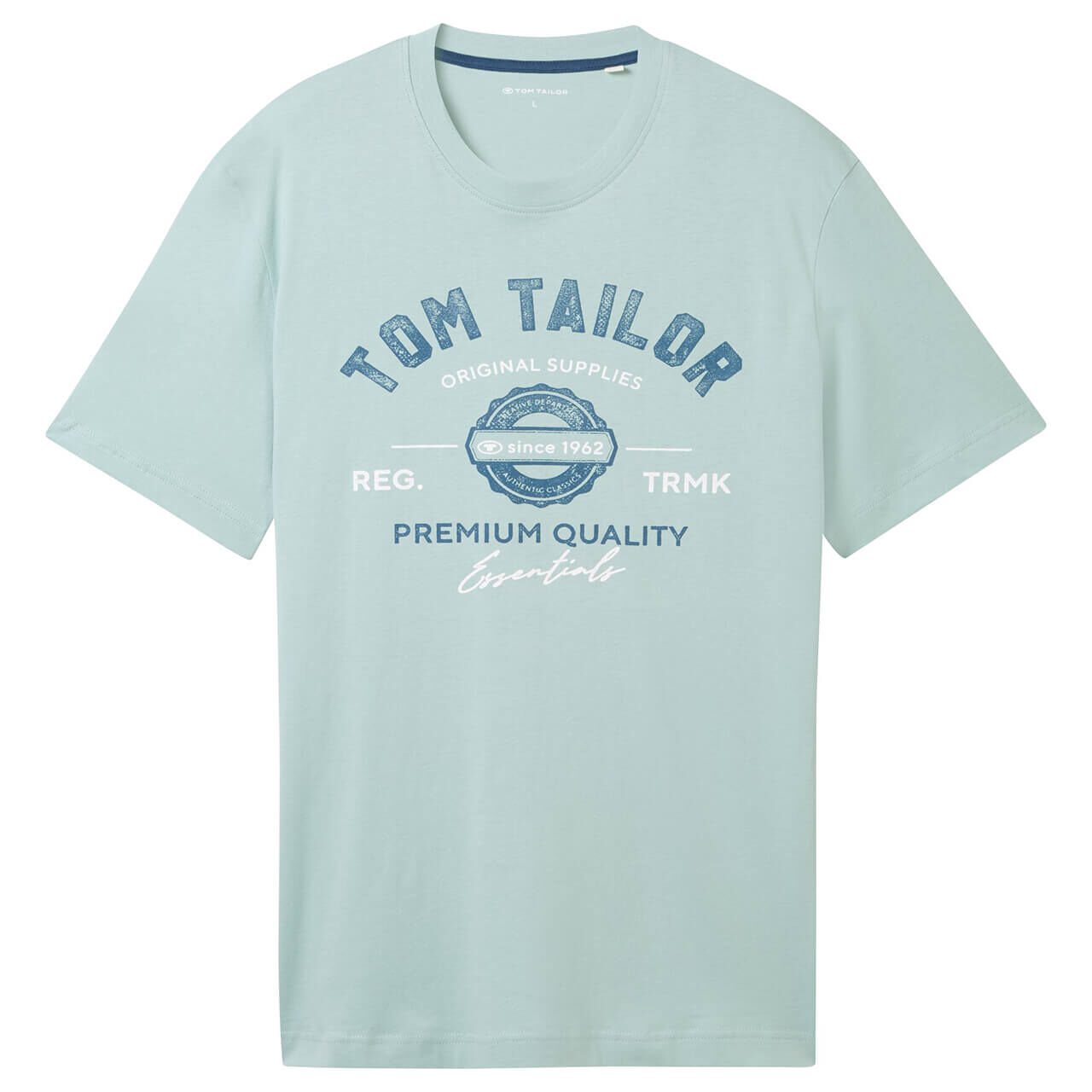 Tom Tailor Herren T-Shirt white moss essentials