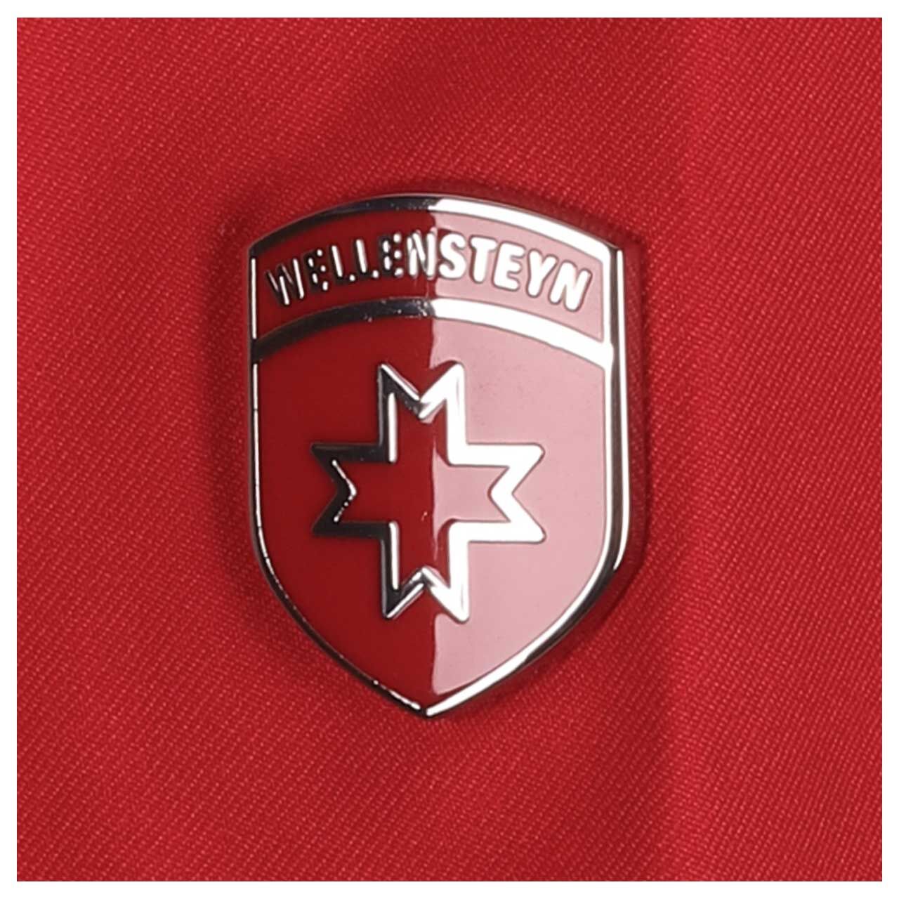 Damen Jacke Chocandy von Wellensteyn in Rot, Detailansicht Markenlogo