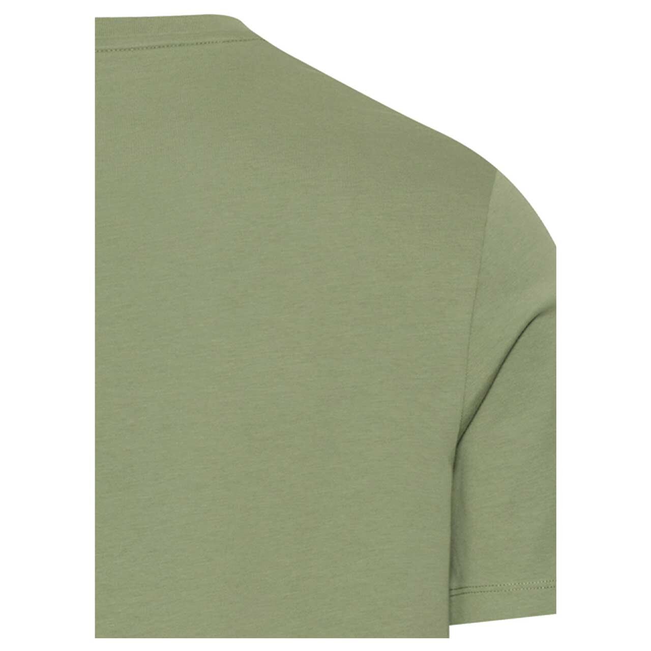 Herren T-Shirt von Camel active in Grün, detaillierte Rückansicht