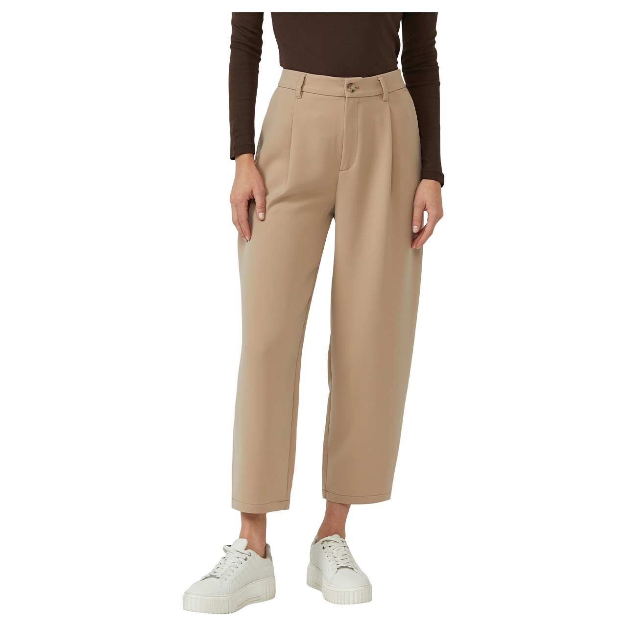 Damen 7/8 Hose von s.Oliver in Beige, Vorderansicht am Model