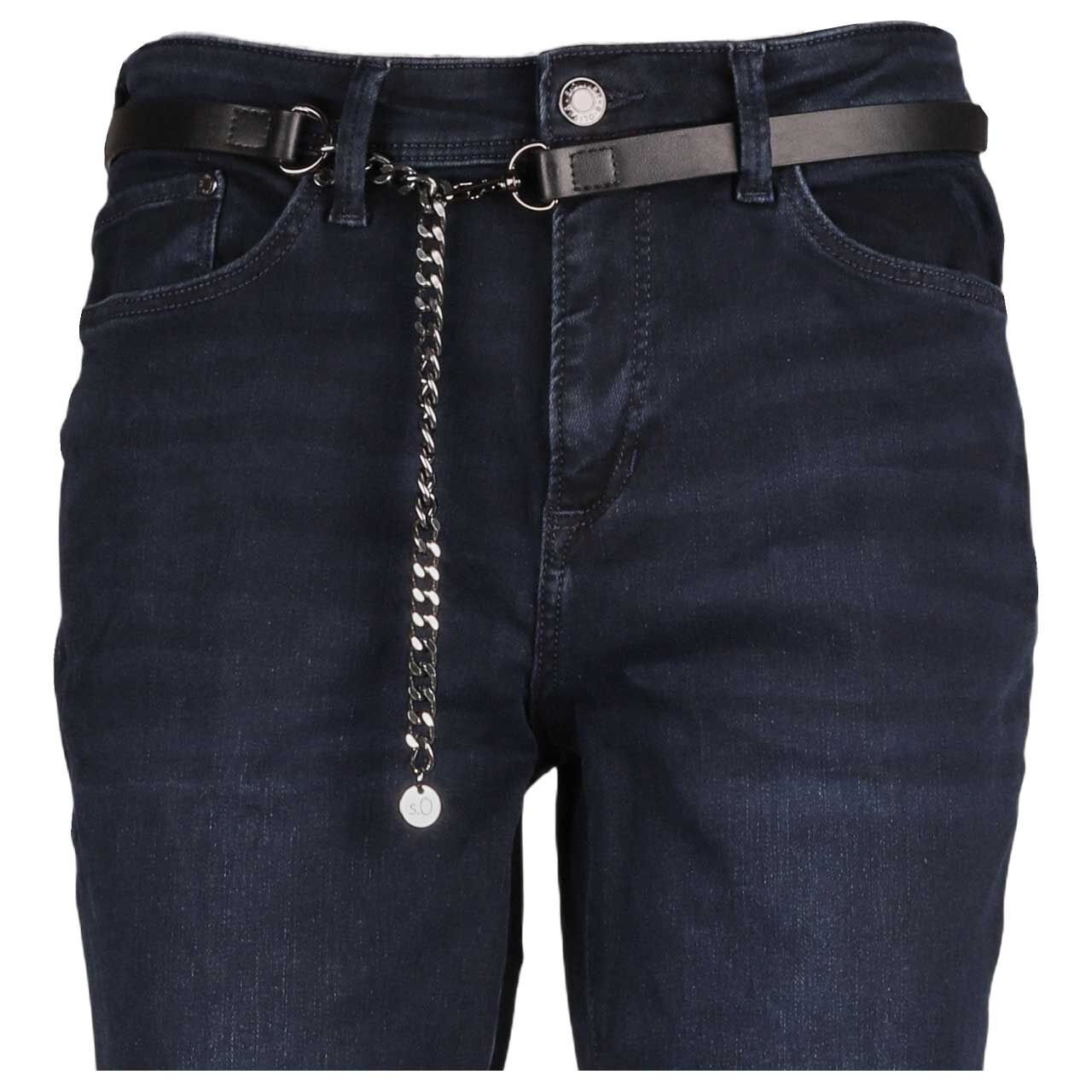 Damenjeans Beverly von s.Oliver in Dunkelblau, detaillierte Vorderansicht