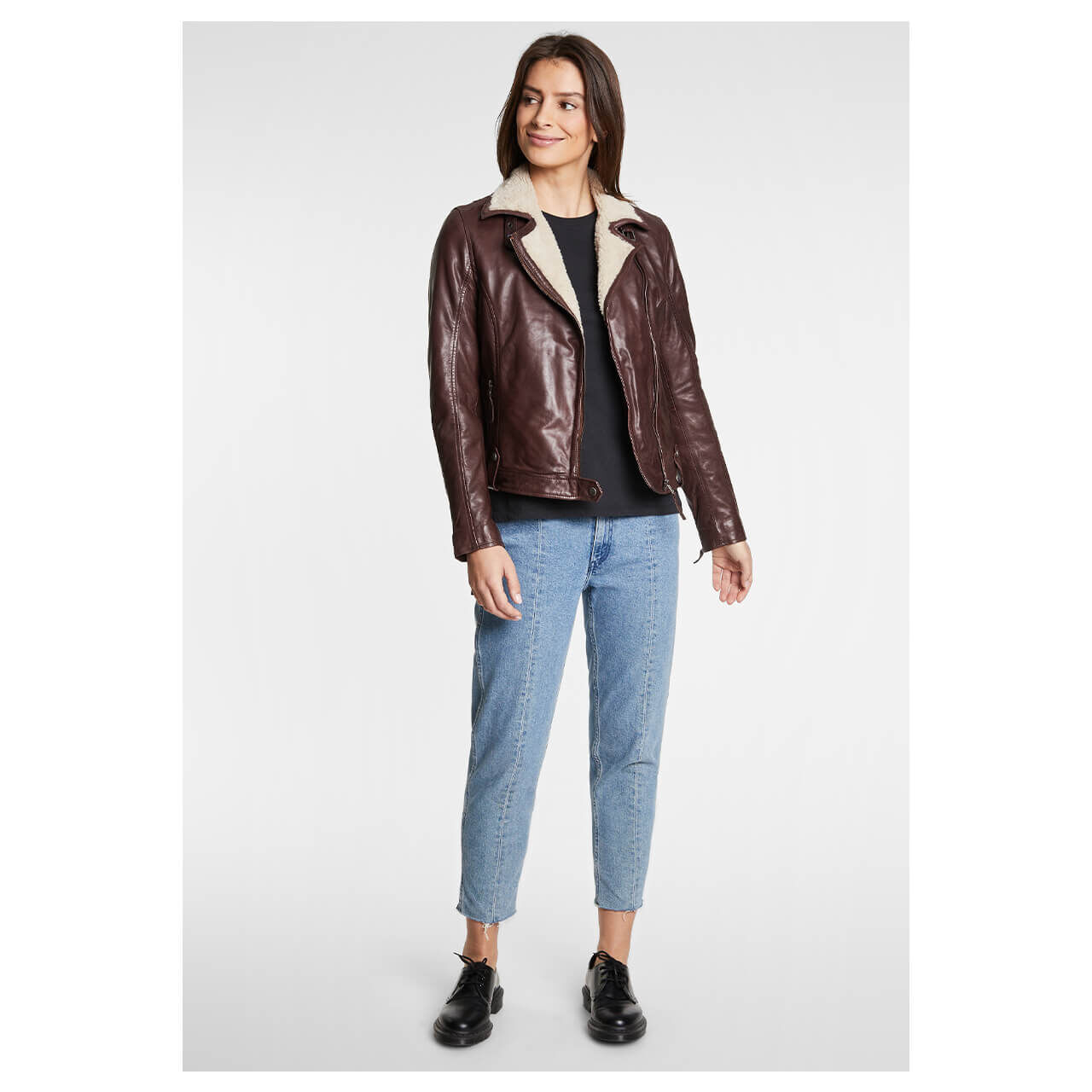 Mauritius Damen Lederjacke Tyla brown
