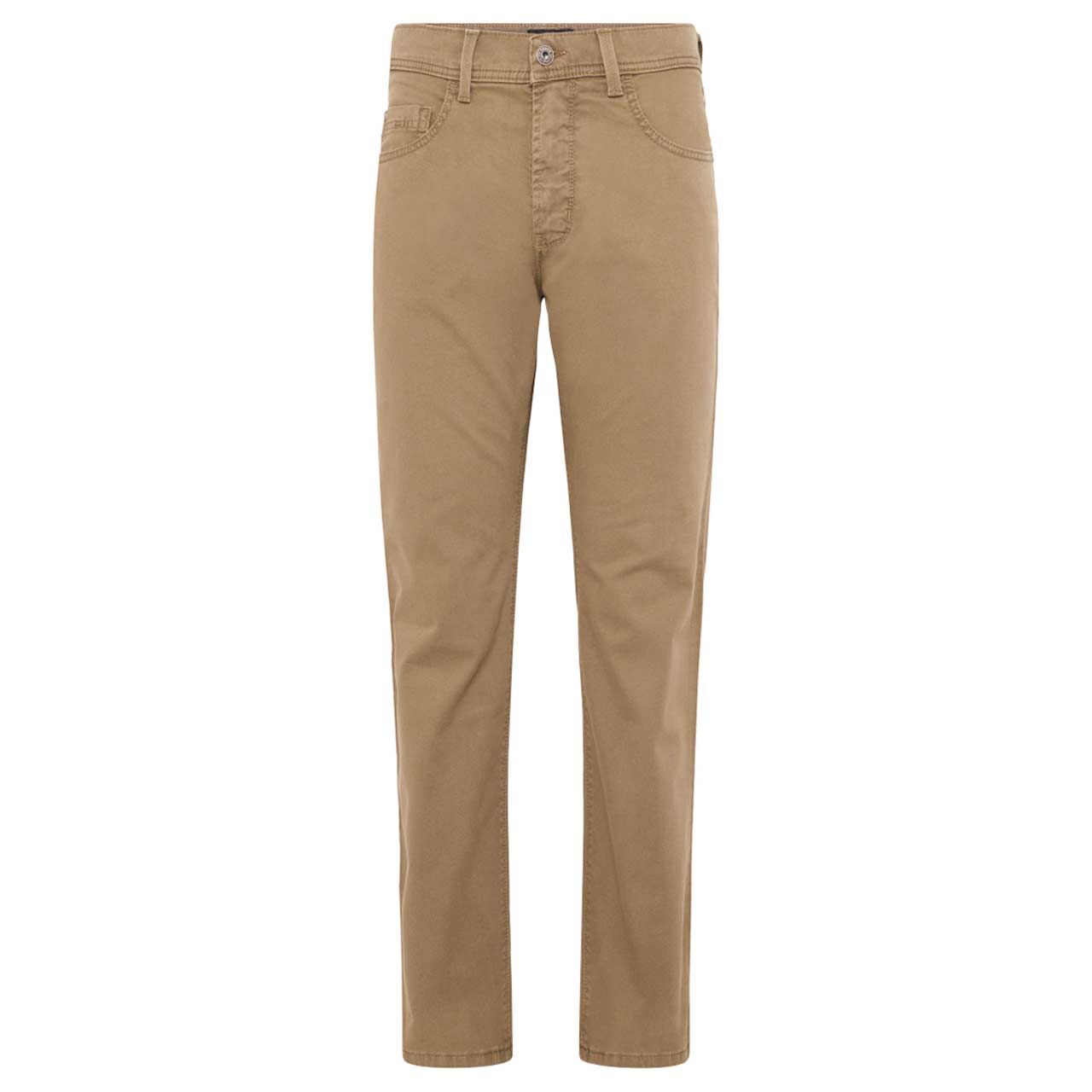 Stretch Herren Baumwollhose Rando in Braun von Pioneer, Vorderansicht