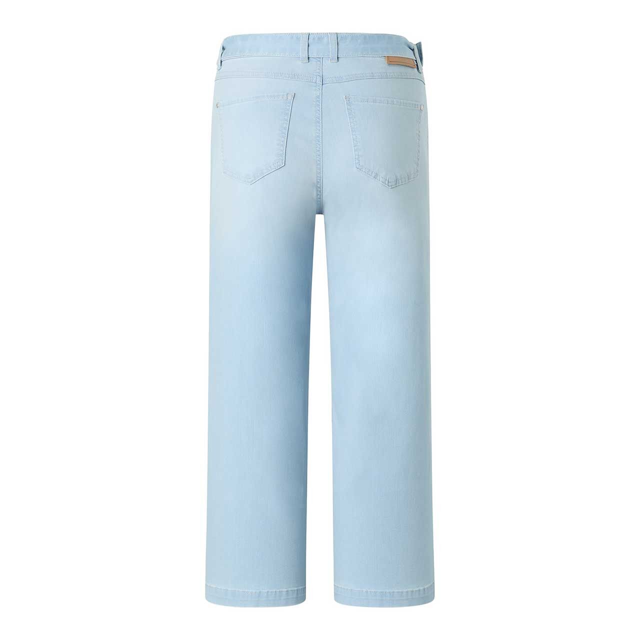 Stretch Damen 3/4 Jeans Linn City von Angels in Hellblau angewaschen, Rückansicht