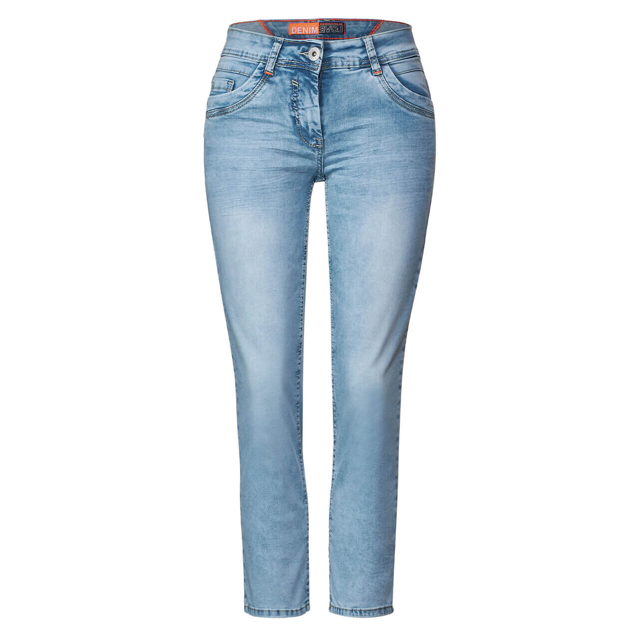 Cecil Scarlett 7/8 Jeans mid blue washed