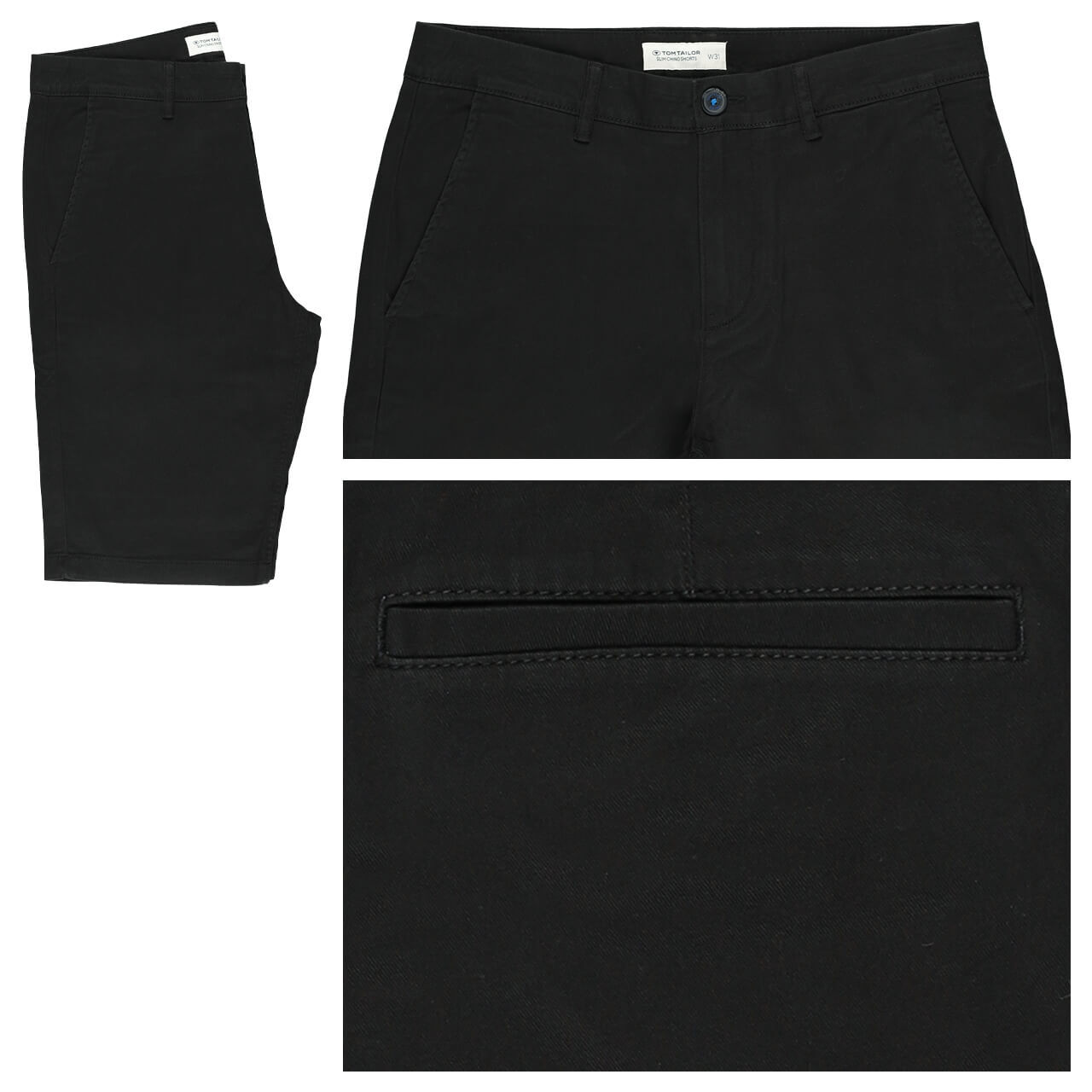 Tom Tailor Chino Baumwoll Bermuda black Tom Tailor Chino Baumwoll Bermuda black