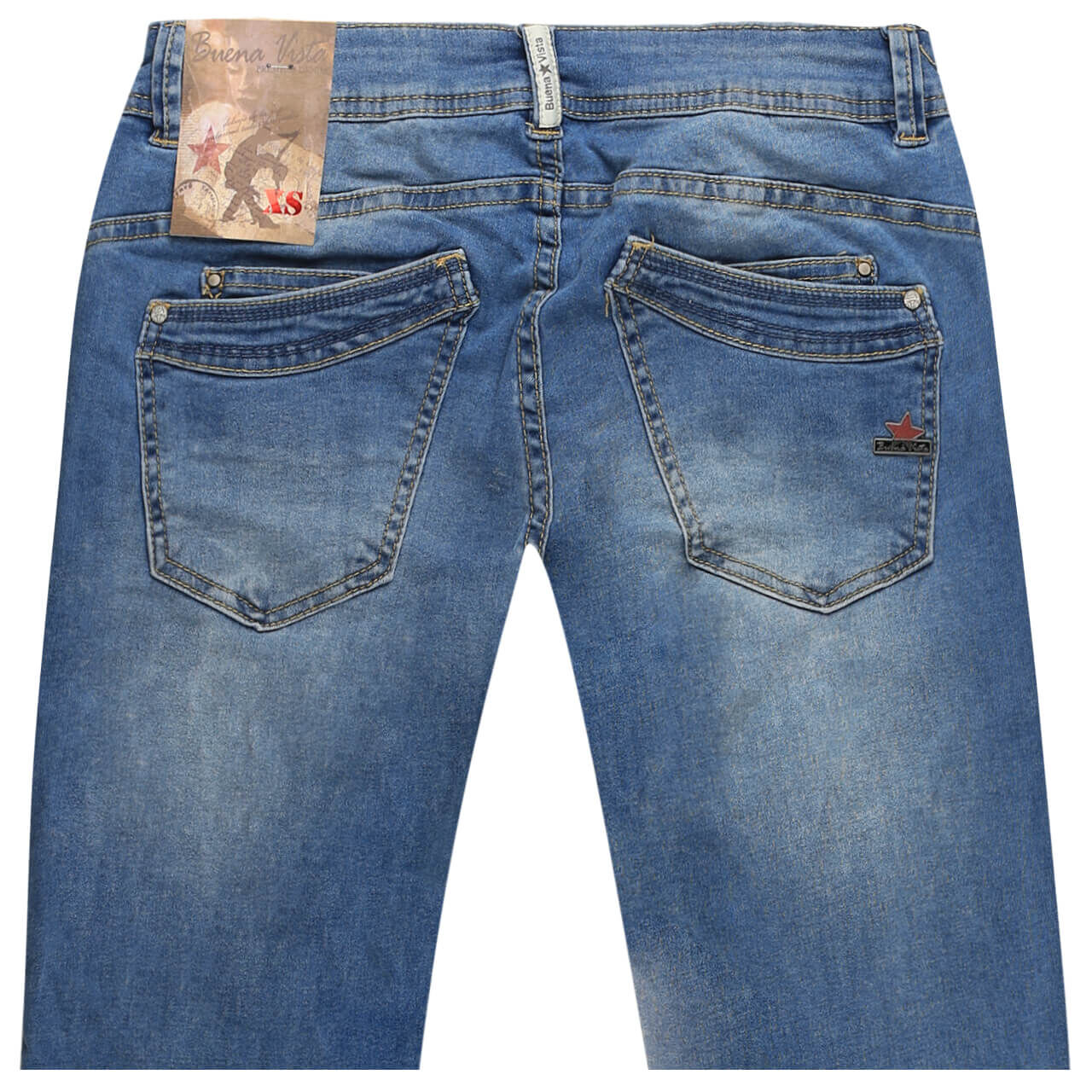 Buena Vista Jeans Malibu 7/8 Cozy Denim für Damen in Hellblau verwaschen, FarbNr.: 6162