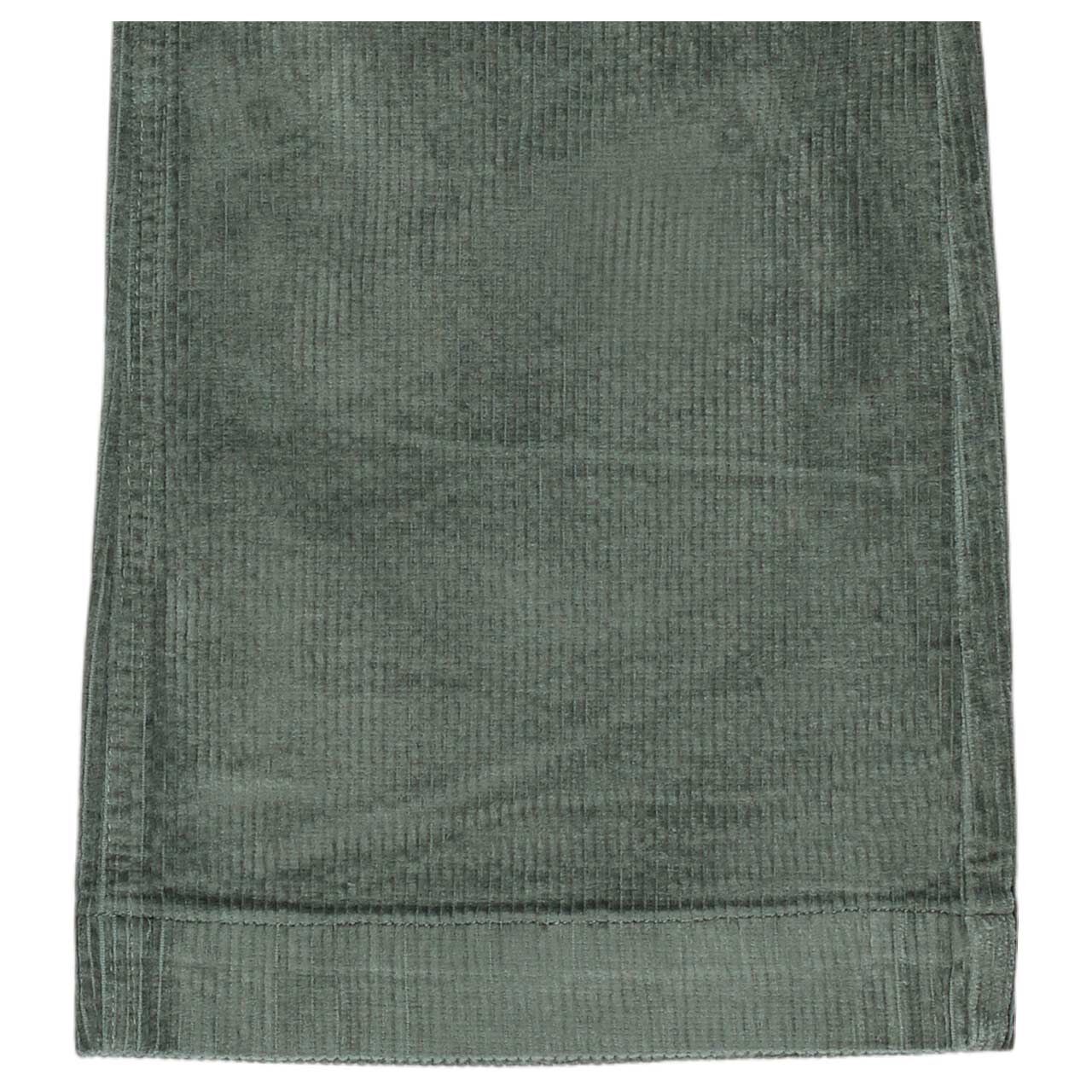 Damen Cordhose Rainbow von Senoritas ICON in Graugrün, Detailansicht Saum