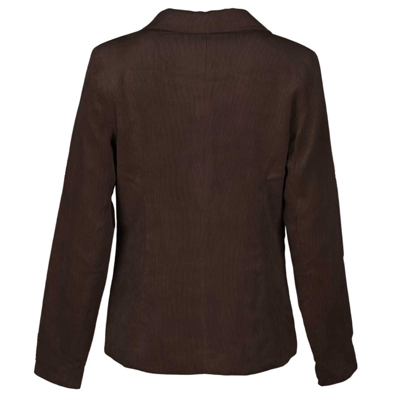 Damen Cord Blazer Corduroy von Street One in Dunkelbraun, Rückansicht