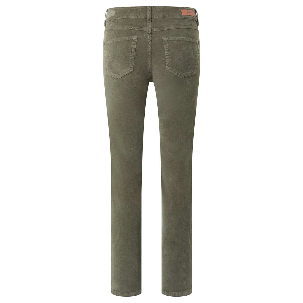 Stretch Damen Cordhose Cici von Angels in Olivgrün, Rückansicht