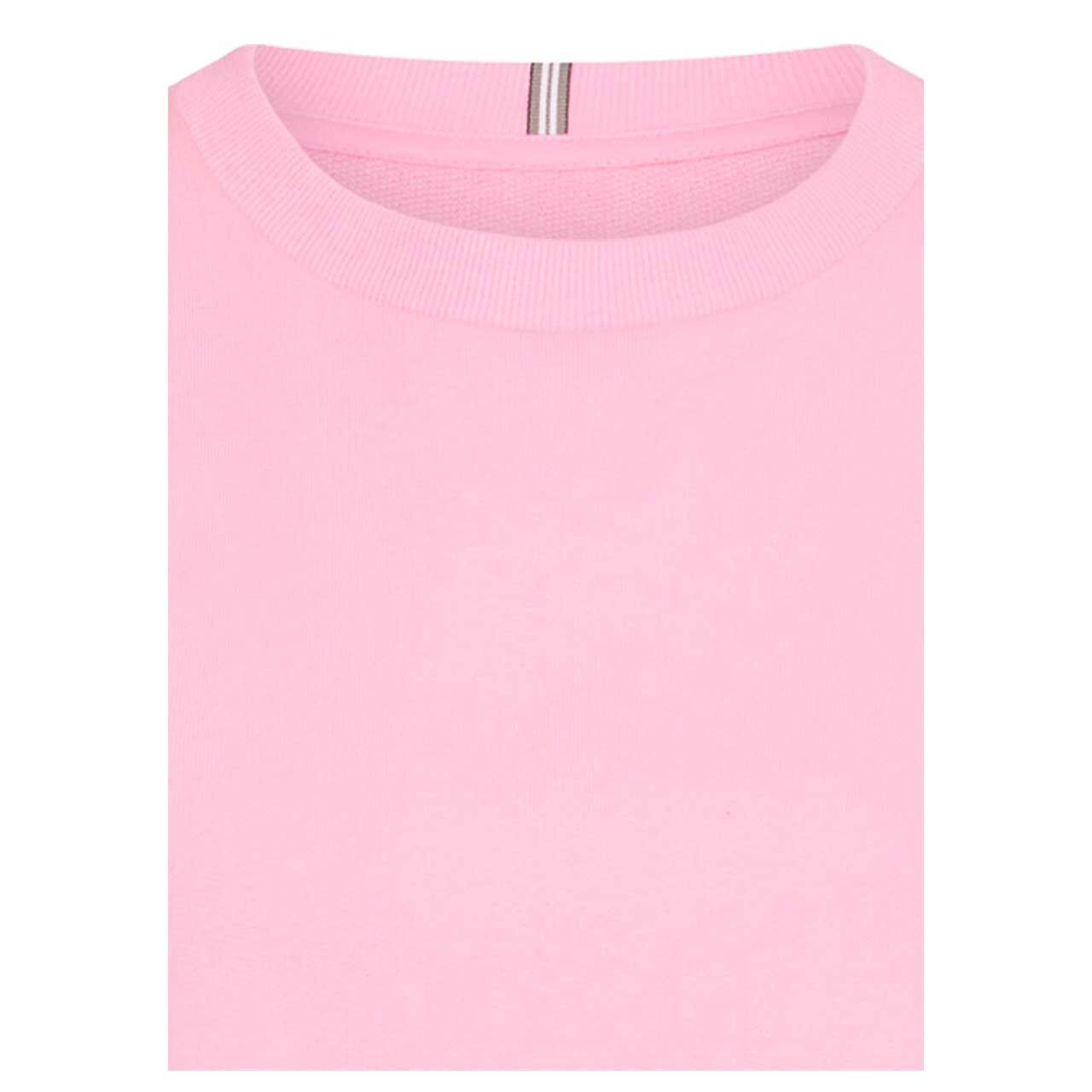 Damen Sweatshirt von Camel active in Pink mit Print, detaillierte Vorderansicht Auschnitt