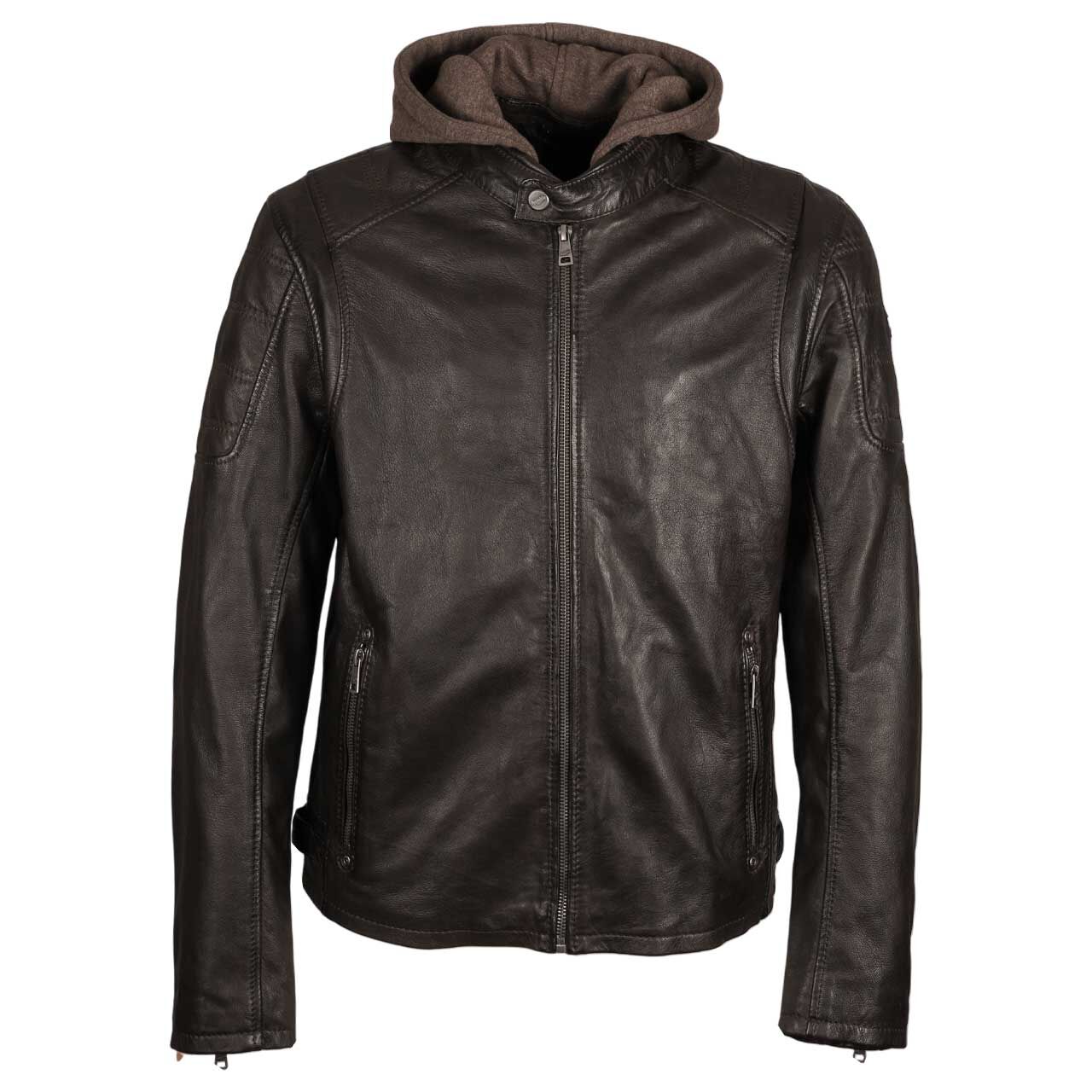 Mauritius Herren Lederjacke Rylo Lakev dark brown