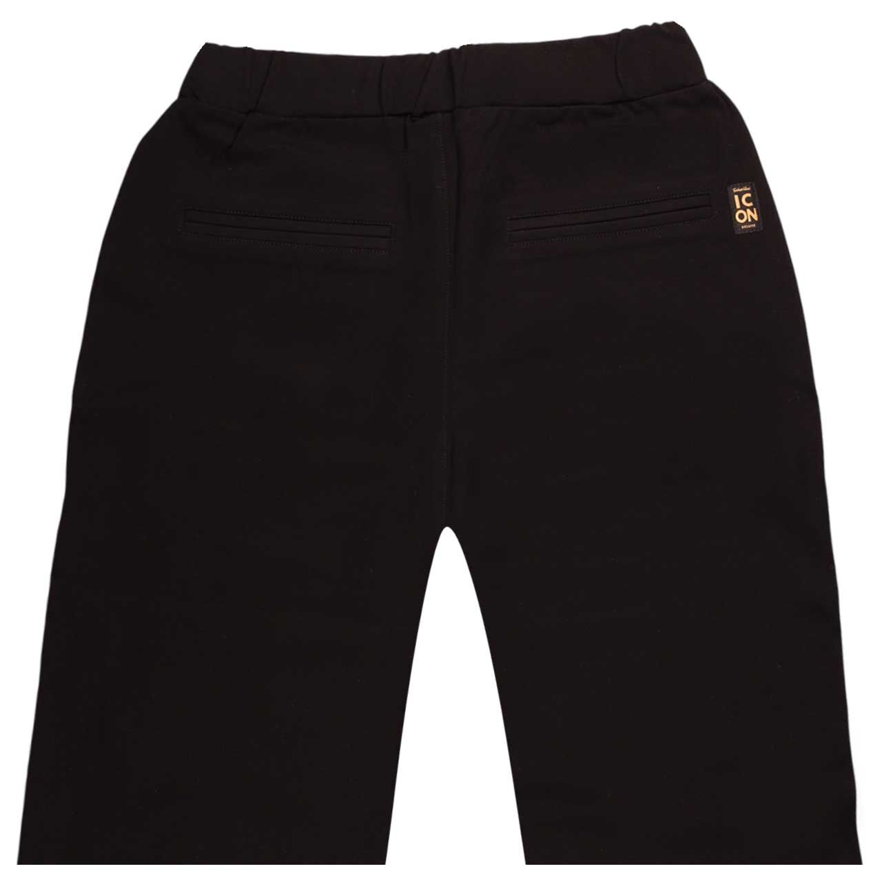 Damen Chinohose Moonshine Smash von Senoritas ICON in Schwarz, detaillierte Rückansicht