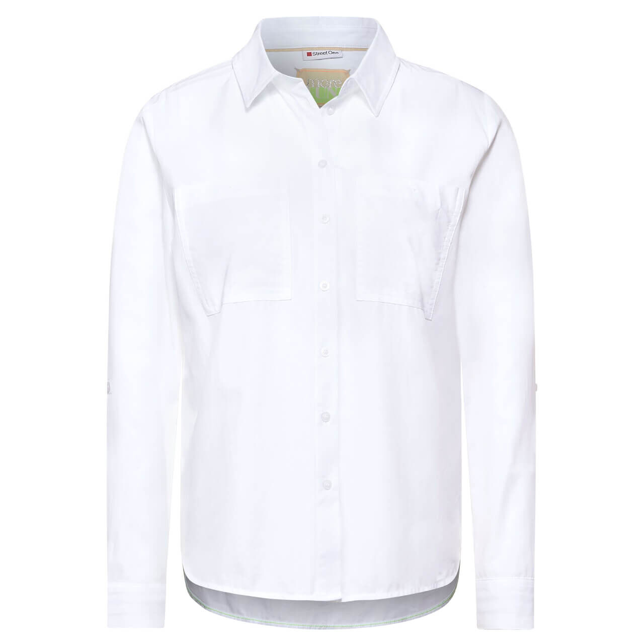 Street One Cotton Bluse für Damen in Weiß, FarbNr.: 10000
